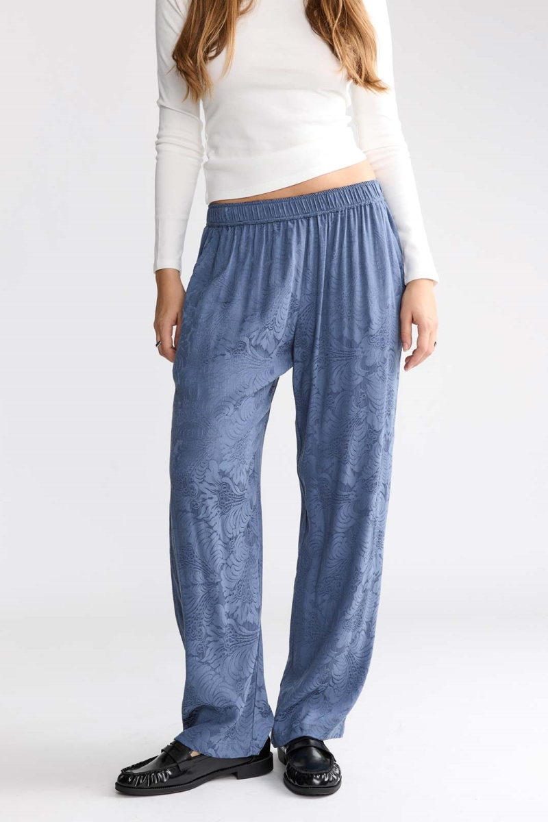 Image of Yahmo dames vegan Broek Hilde Zen Indigo