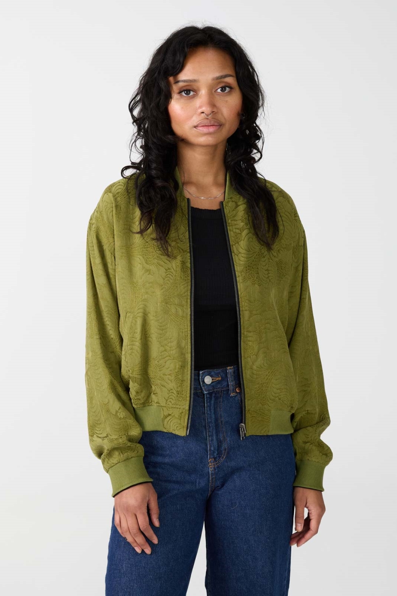 110228 - Damen vegan Jacke Bomber Reversible Lene Moos Schwarz