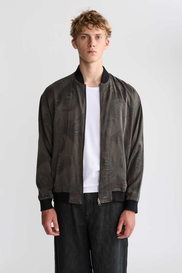 Yahmo Herren vegan Jacke Bomber Reversible Fred Onyx/Schwarz