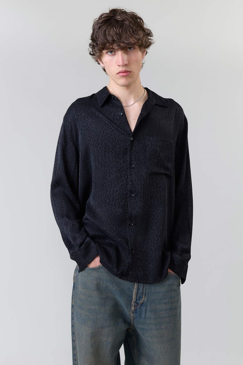 Yahmo Herren vegan Hemd Hans Leo Schwarz