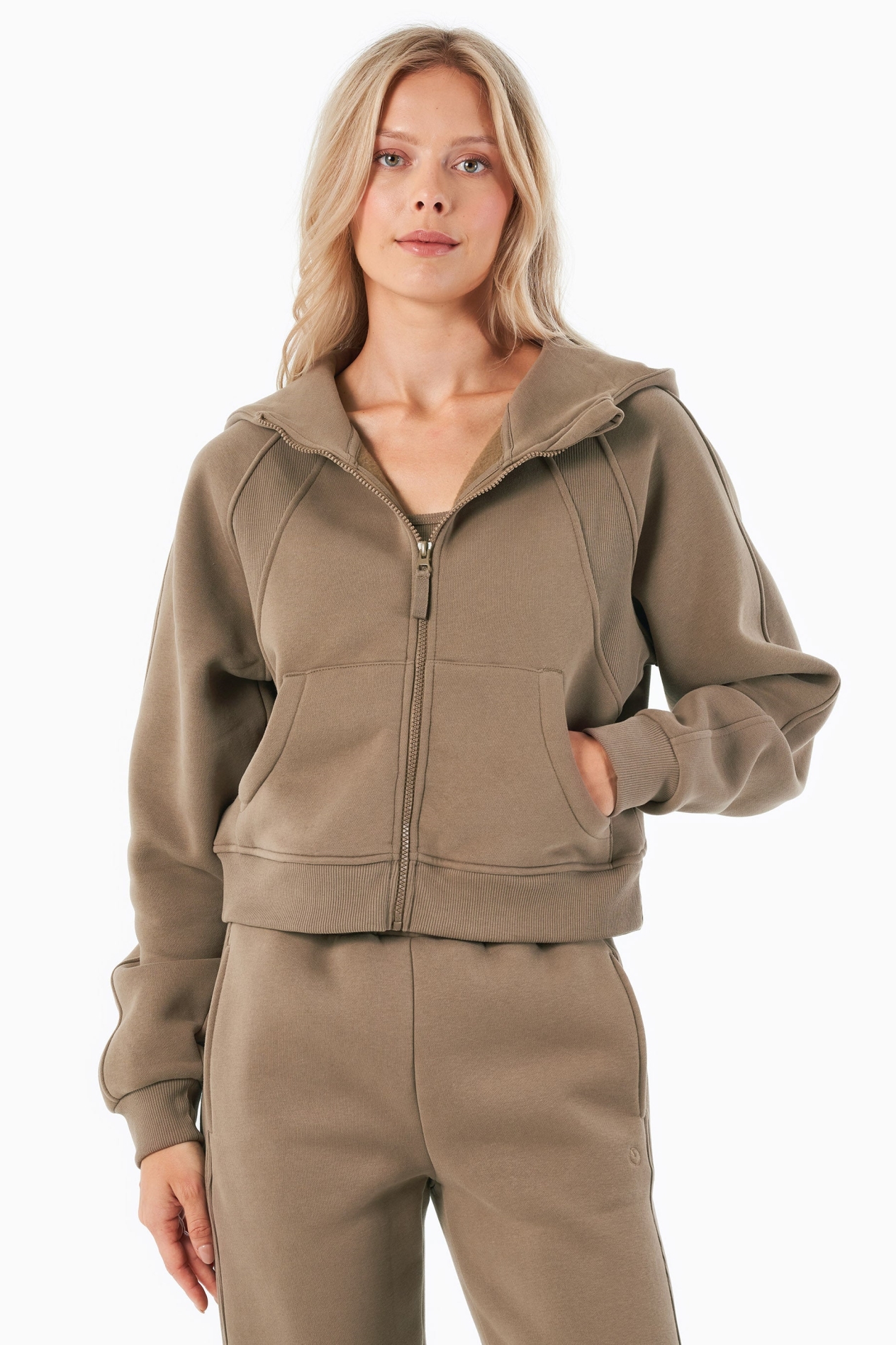 ORGANICATION Damen vegan Hoodie Full Zip Joddy Gravel