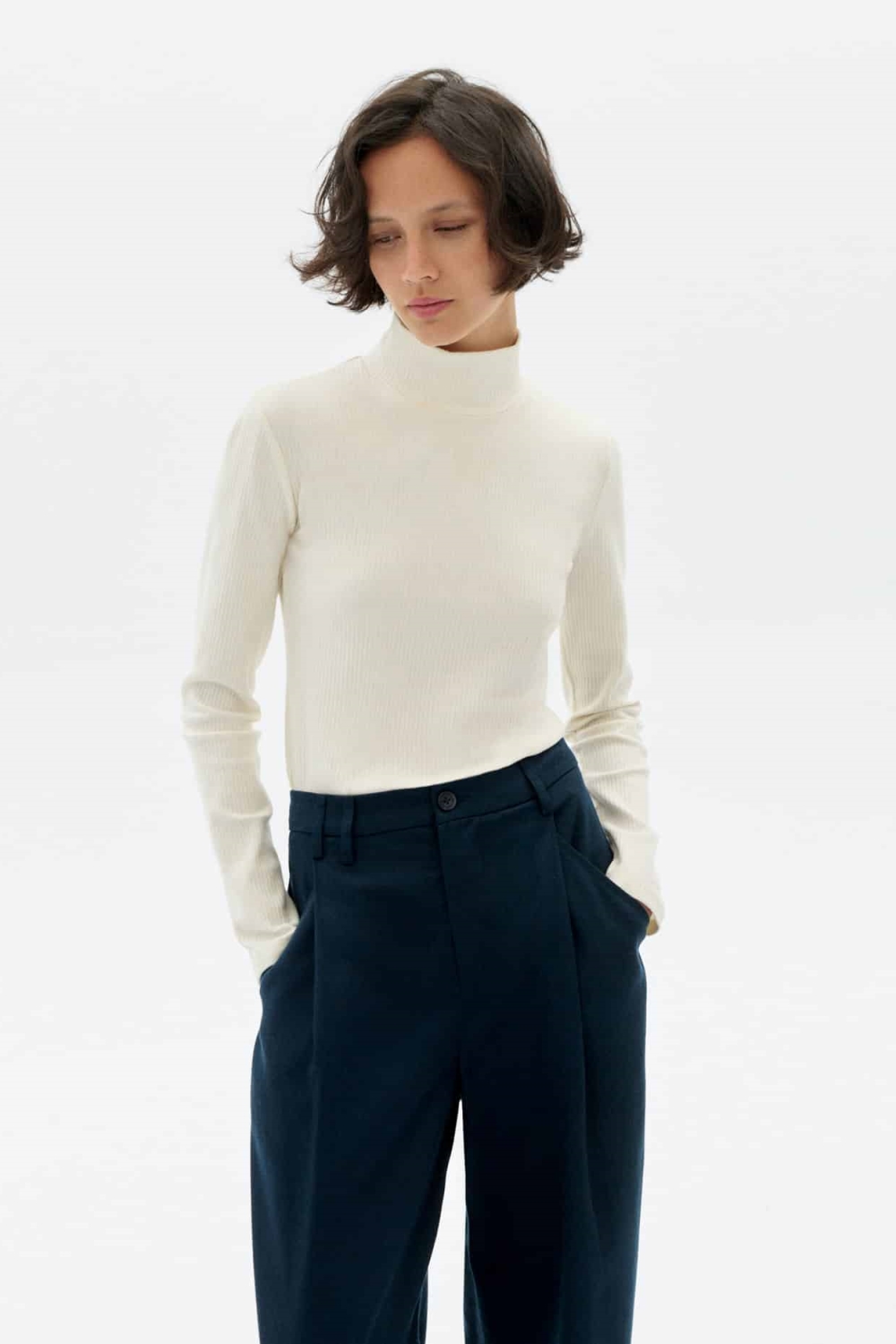 Thinking mu Damen vegan Longsleeve Aine Wei&Atilde;Ÿ