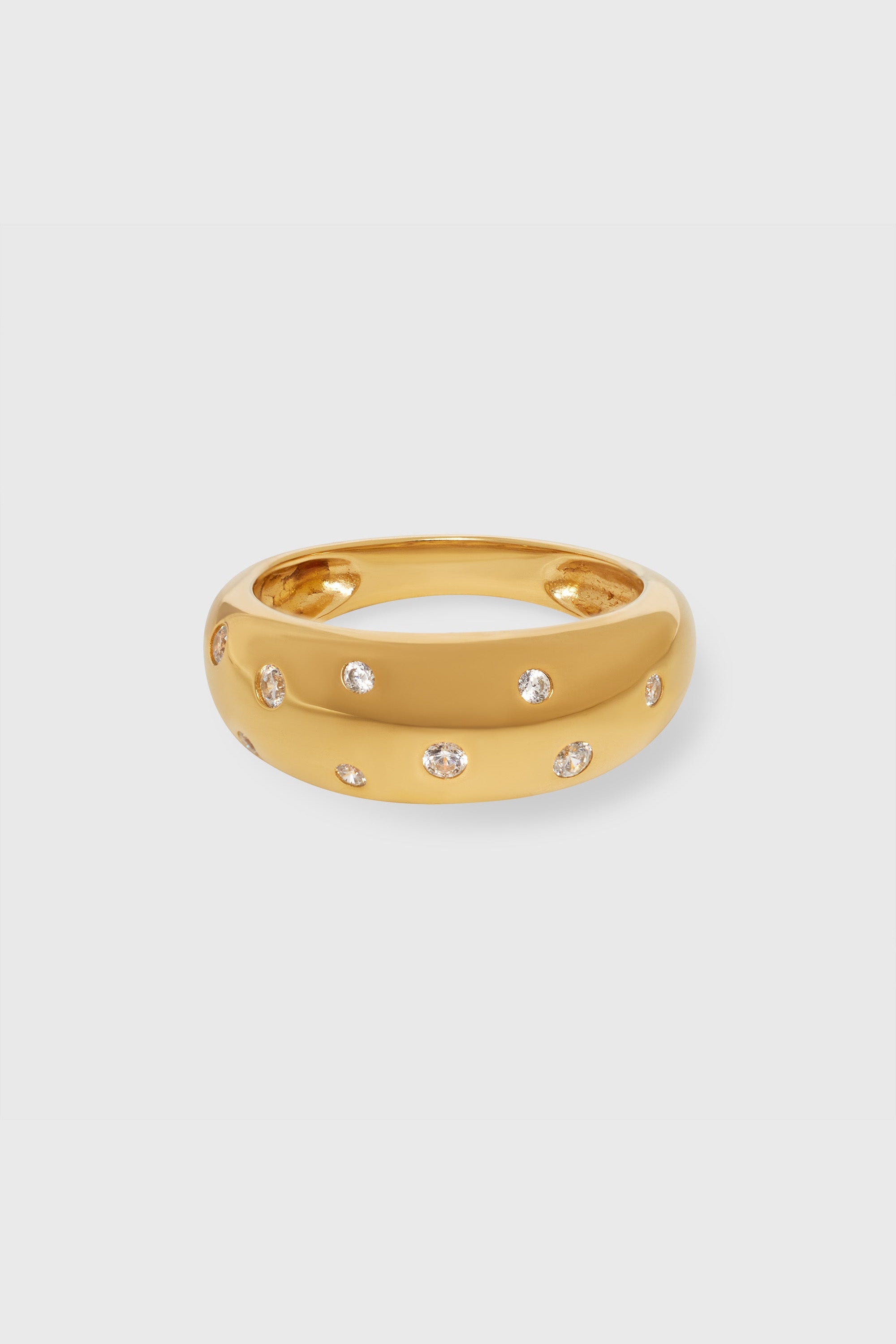 fejn Damen vegan Ring Bold Sparkle Gold