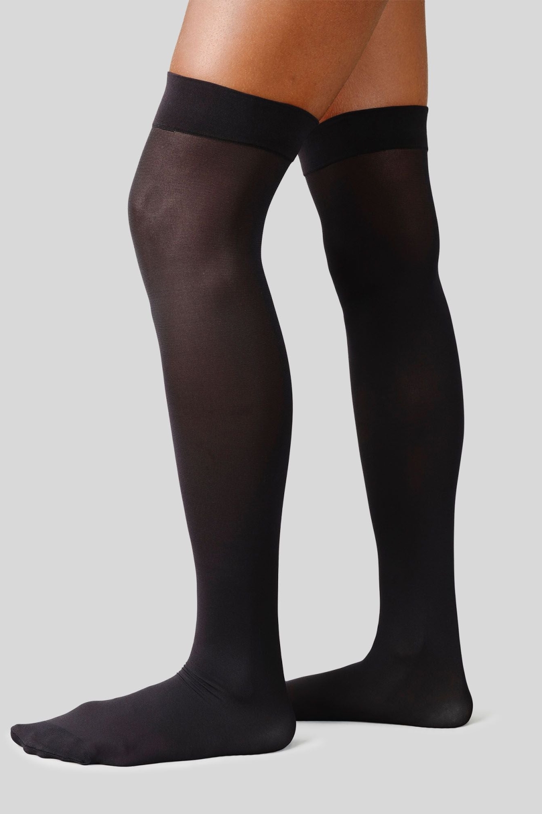 Swedish Stockings womens vegan Tights Thigh-Highs Premium Svea Black