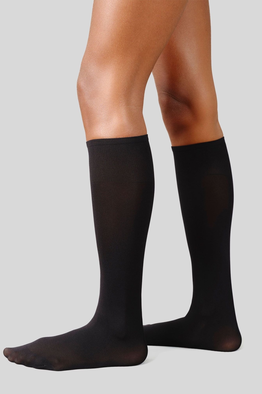 Swedish Stockings womens vegan Multipack 2x Socks Knee Highs Olivia Premium Black
