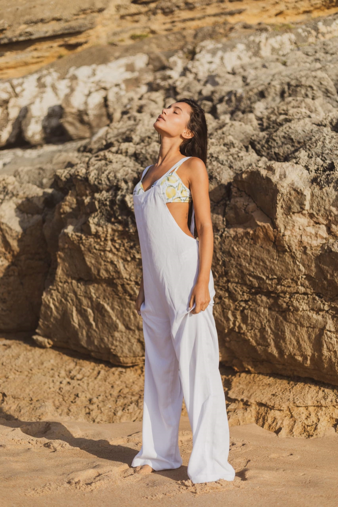 Vanilla Sand Damen vegan Jumpsuit Citizens Of Humanity Hafermilch