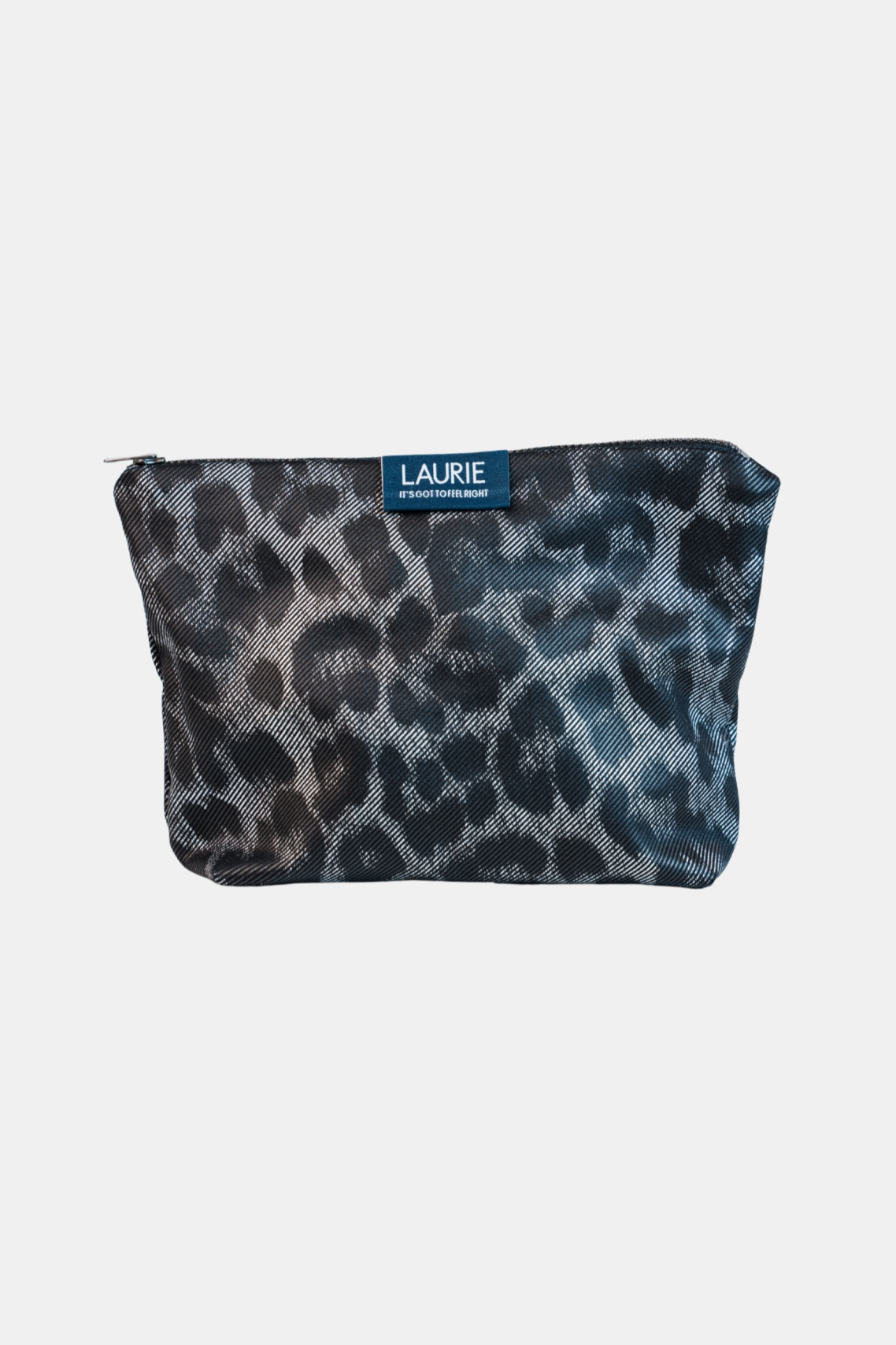 LAURIE womens vegan Toilet Bag Leo Print Gray