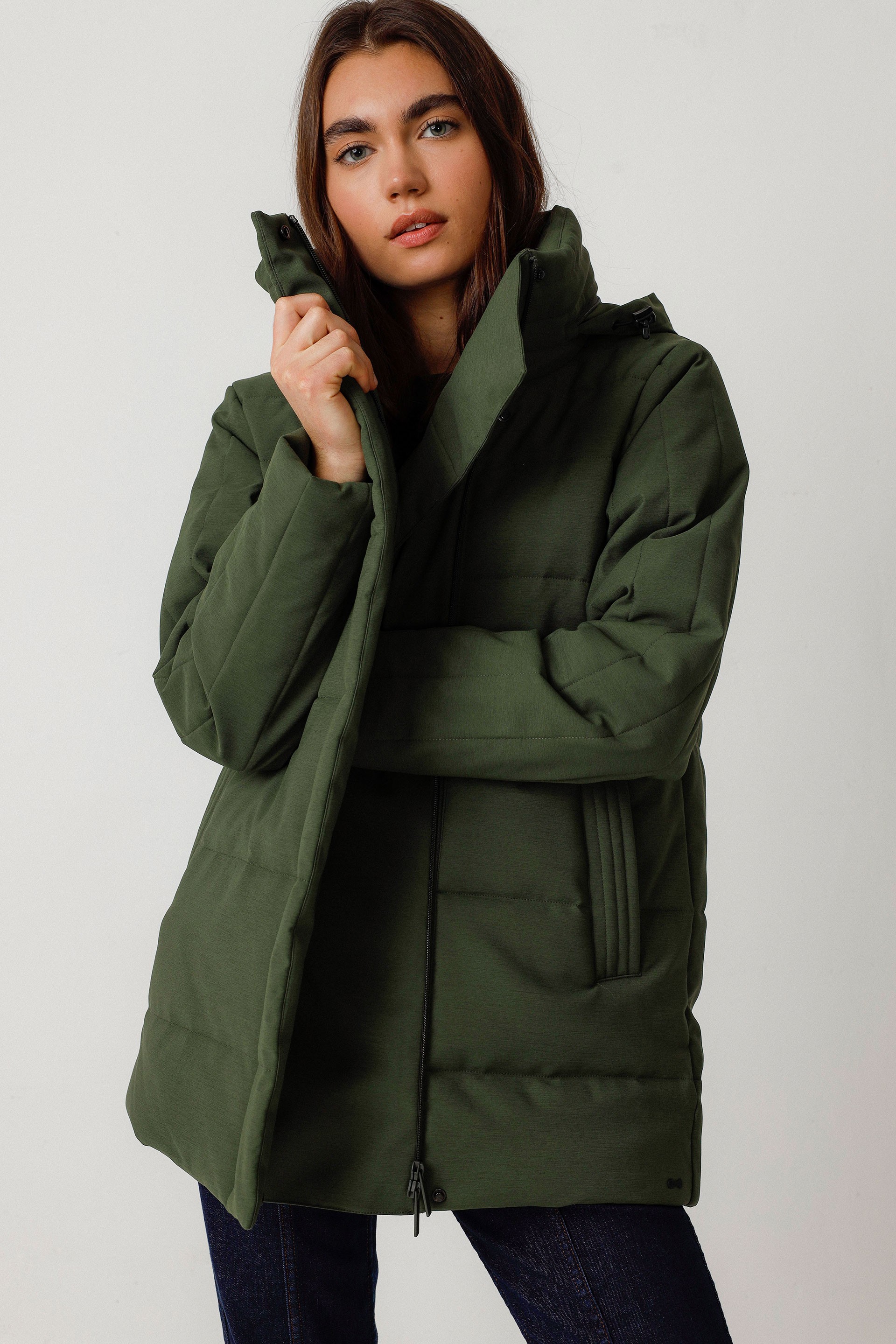 111638 - Damen vegan Jacke Inuntze GrÃ¼n