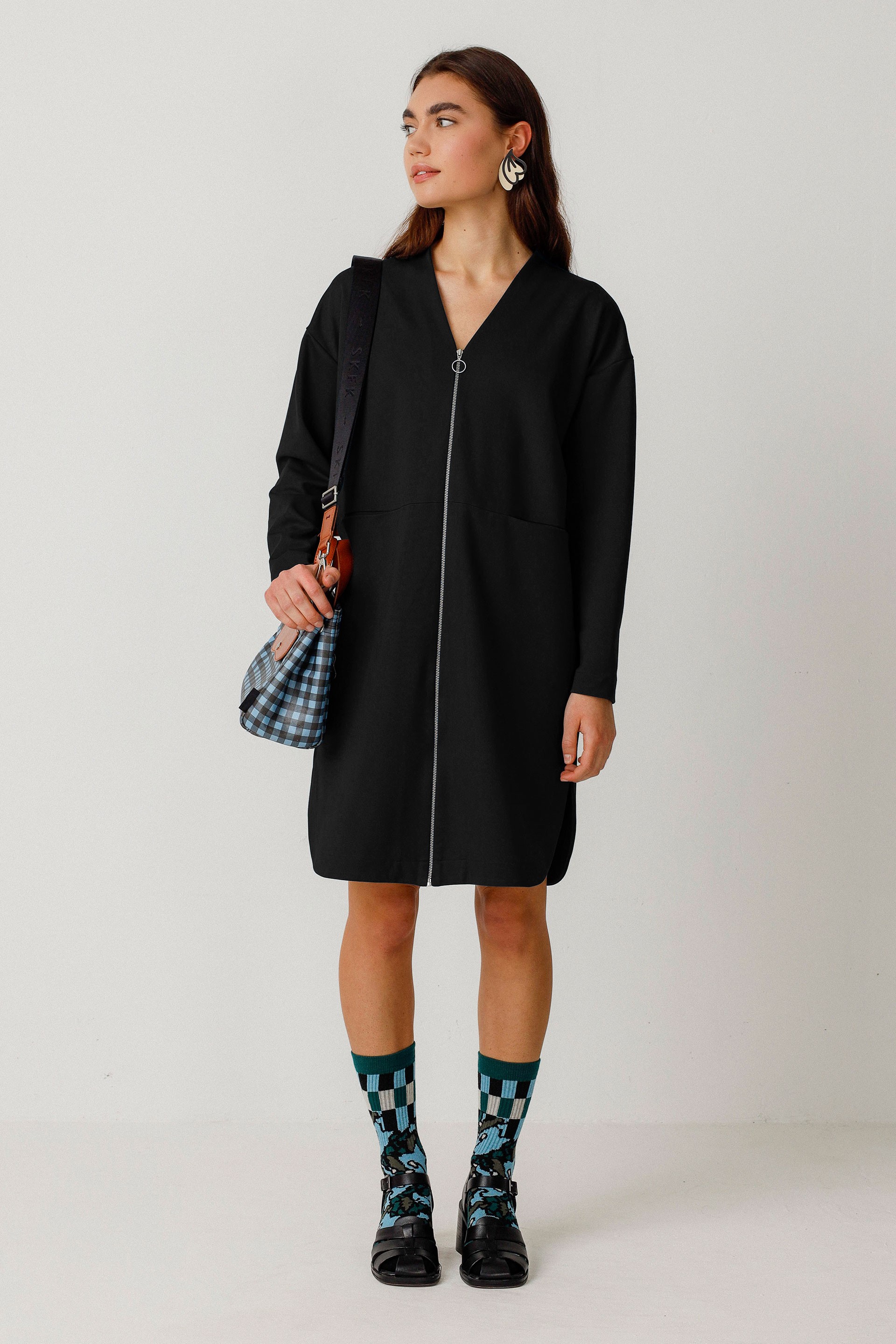Image of SKFK dames vegan Jurk Agara Zwart