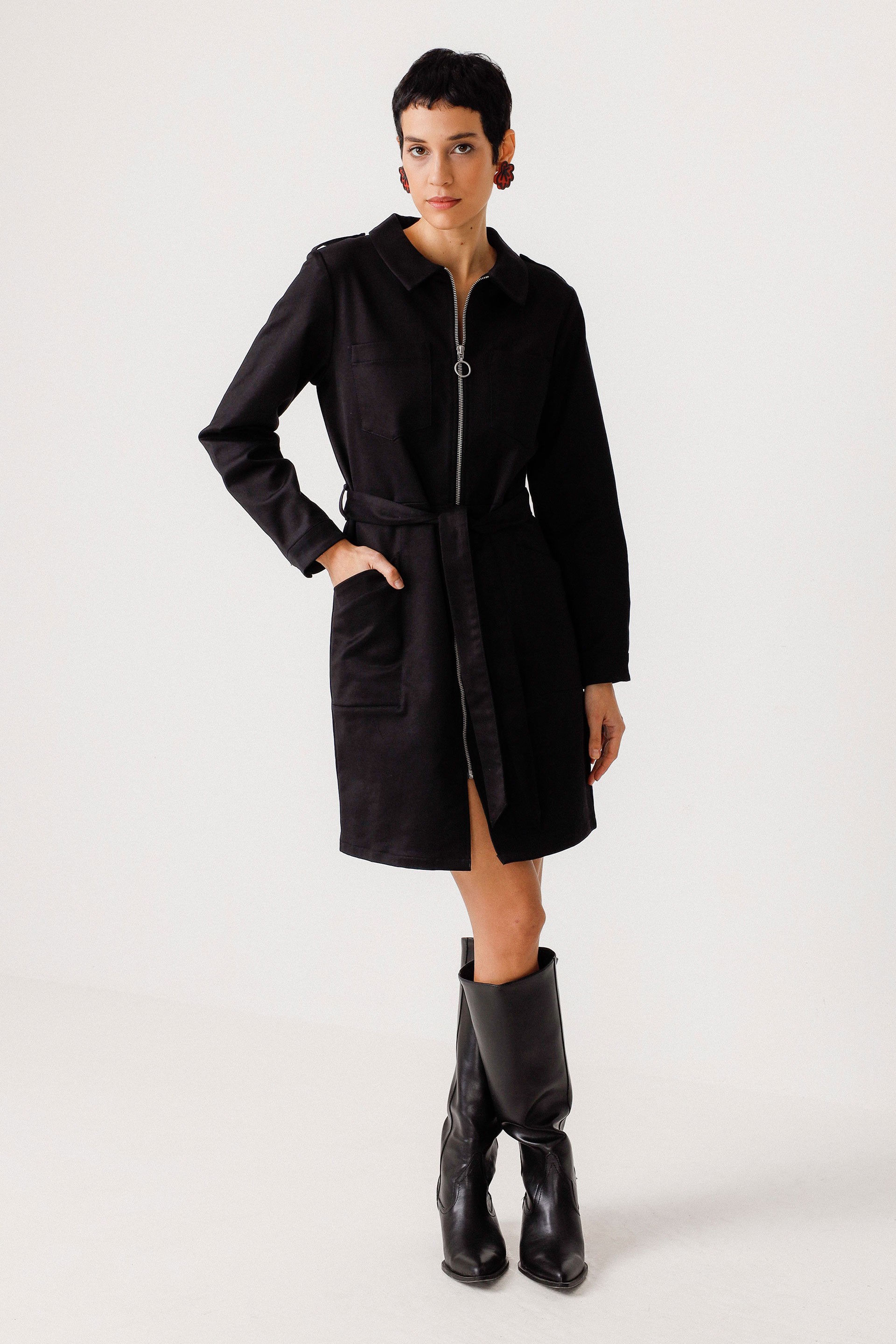 Image of SKFK dames vegan Jurk Urtse Zwart