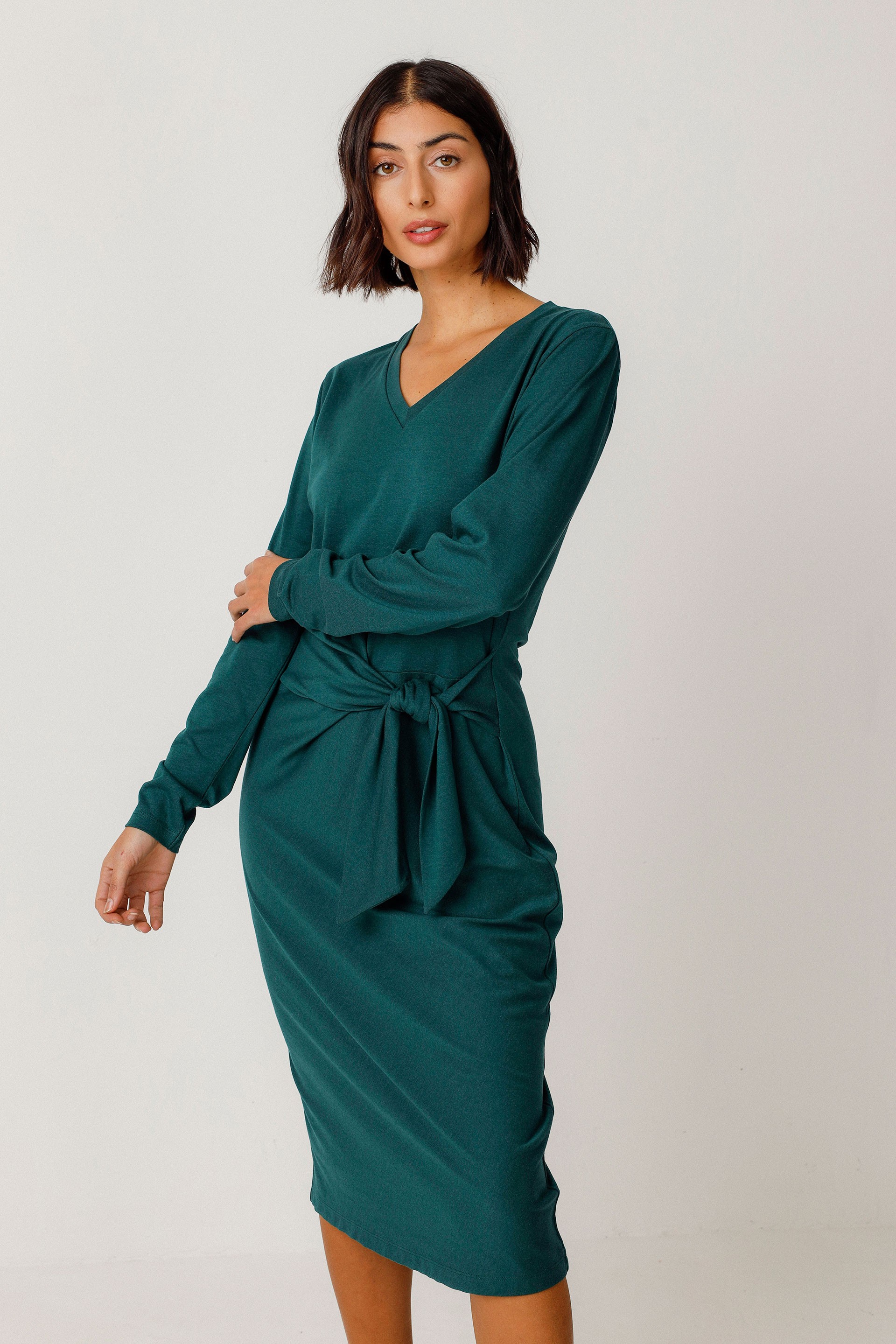 Image of SKFK dames vegan Jurk Luar Groen
