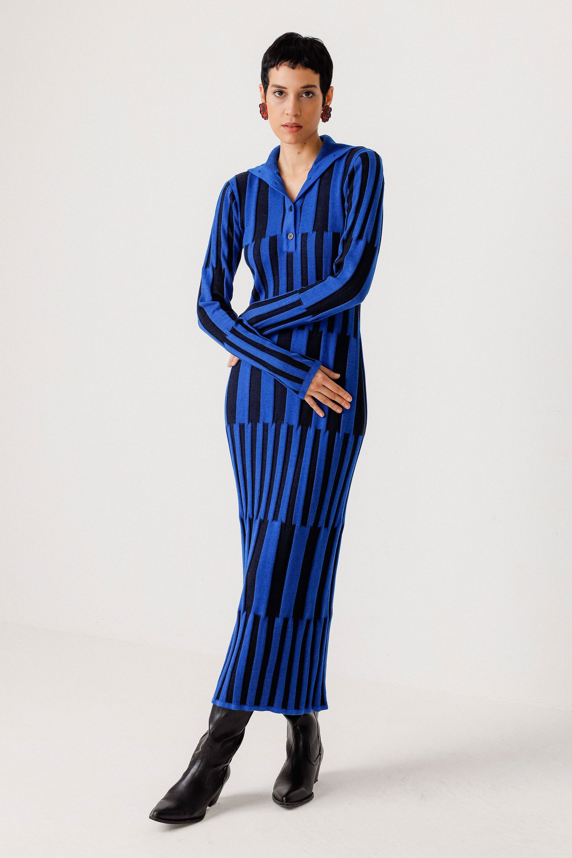 Image of SKFK dames vegan Jurk Jare Blue
