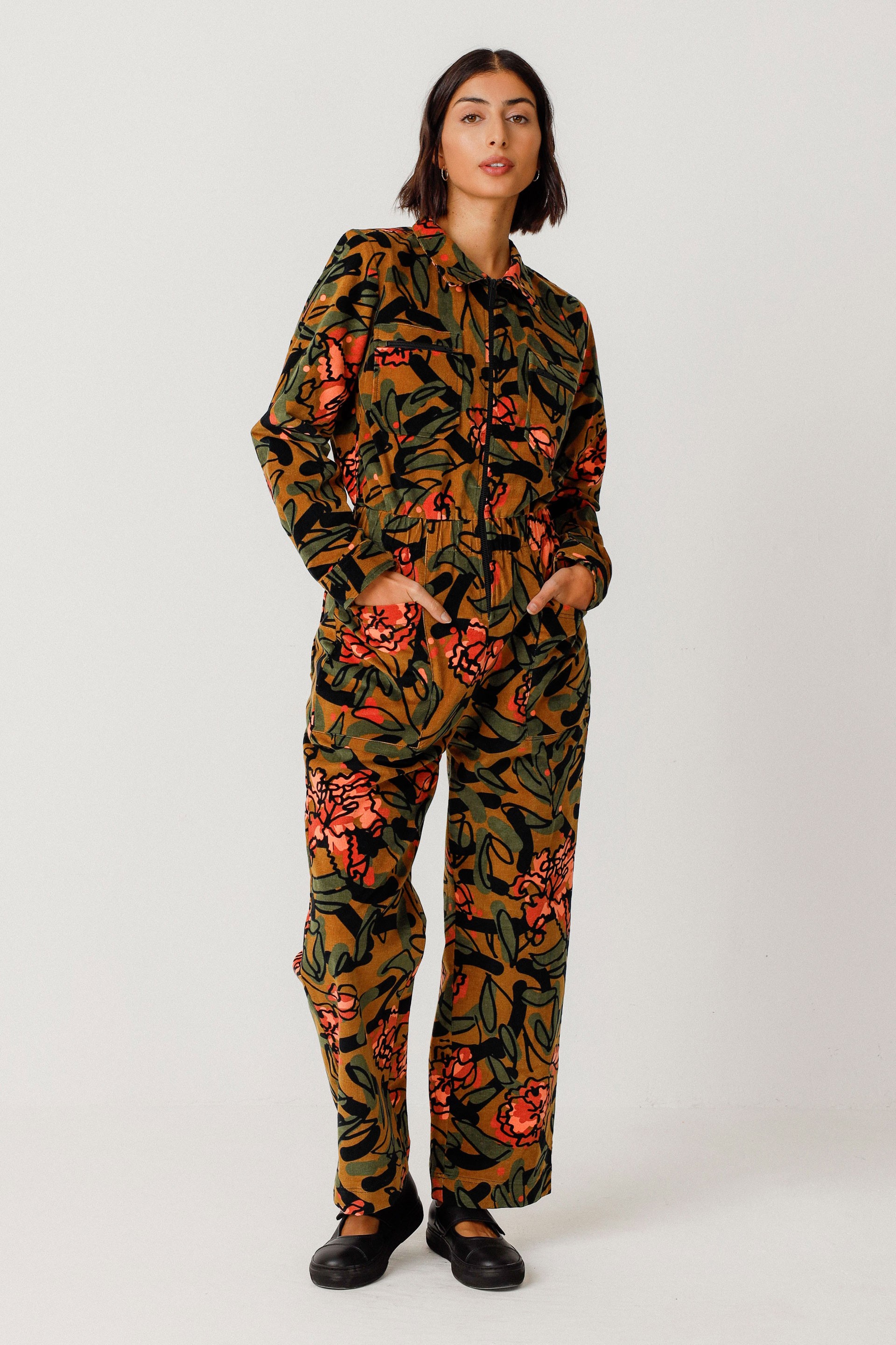 Image of SKFK dames vegan Jumpsuit Argi Meerkleurig