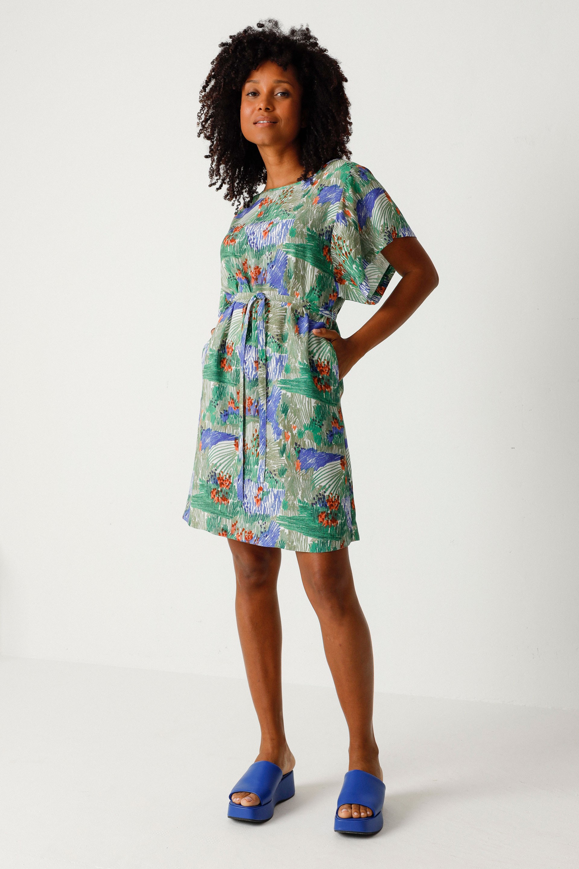 Image of SKFK dames vegan Jurk Laide Veelkleurig