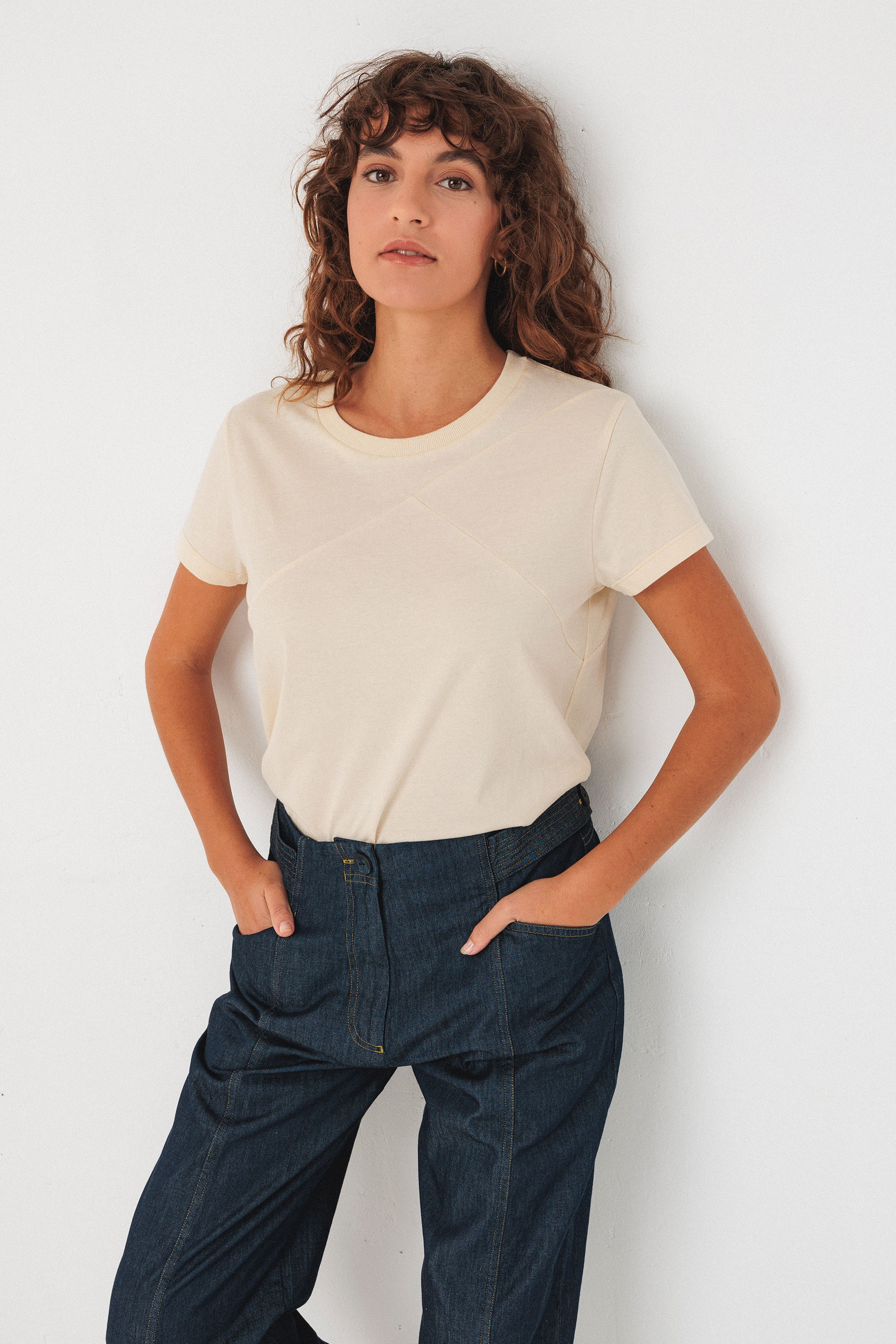 SKFK womens vegan T-Shirt Zuntz-7 Beige