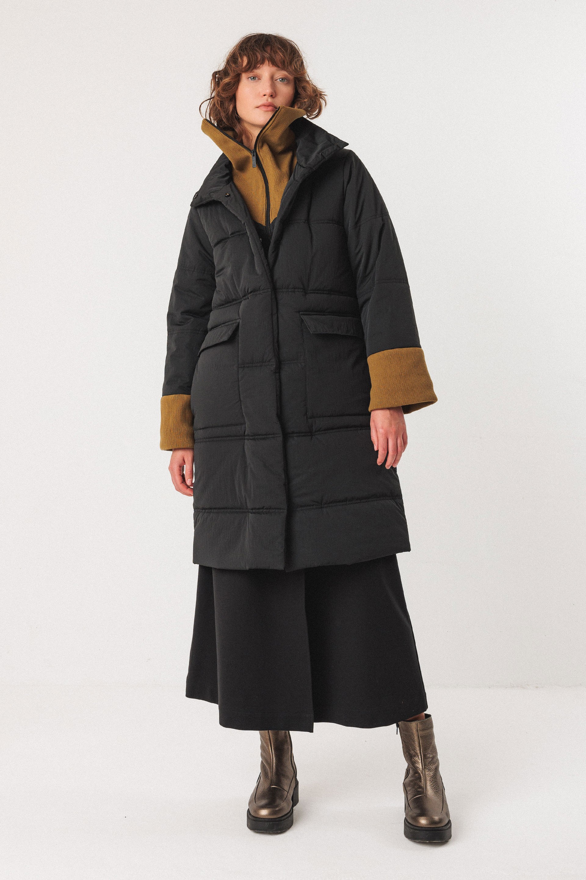 Image of SKFK dames vegan Zwarte Jas Van Harea