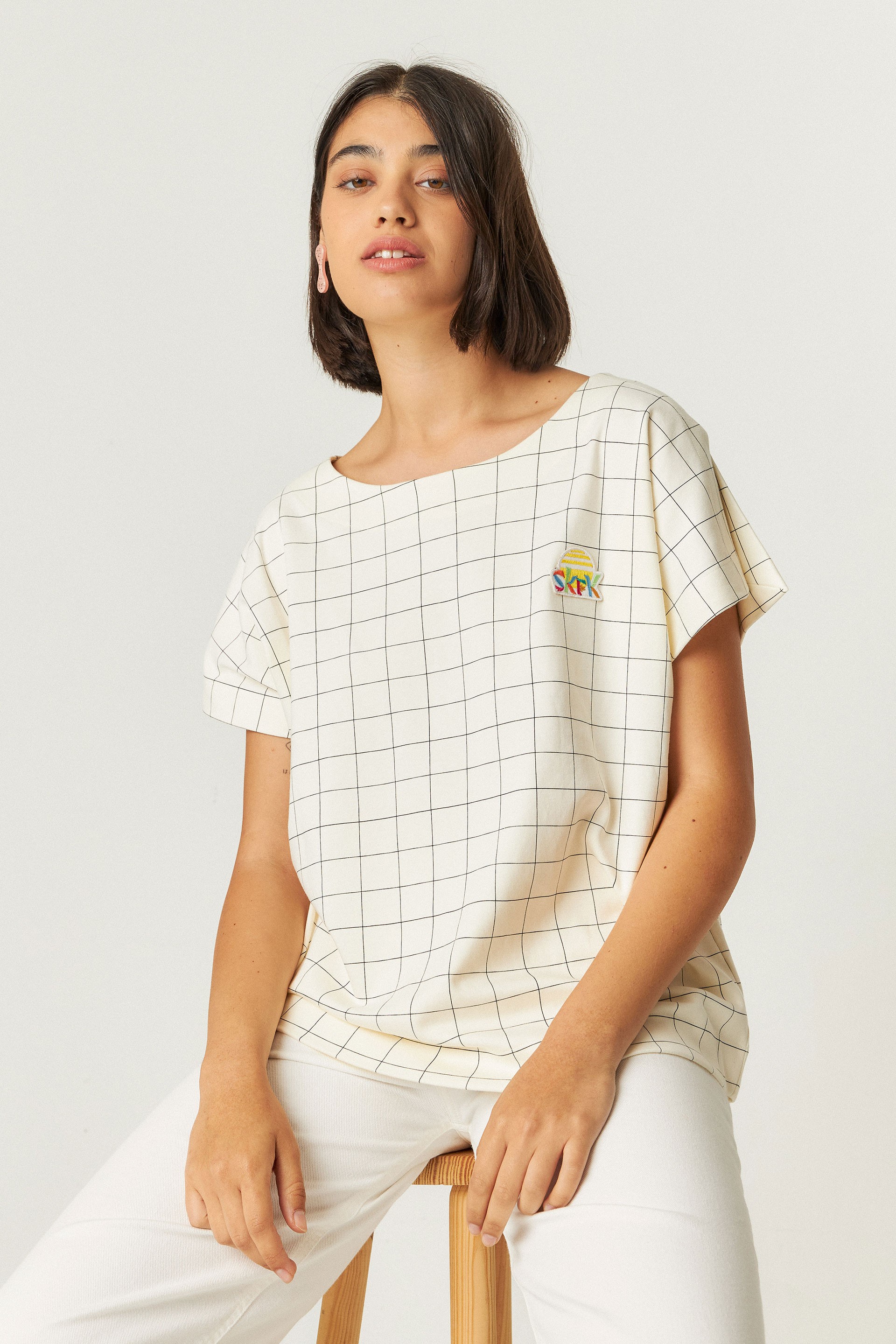 SKFK Damen vegan T-Shirt Iride Beige