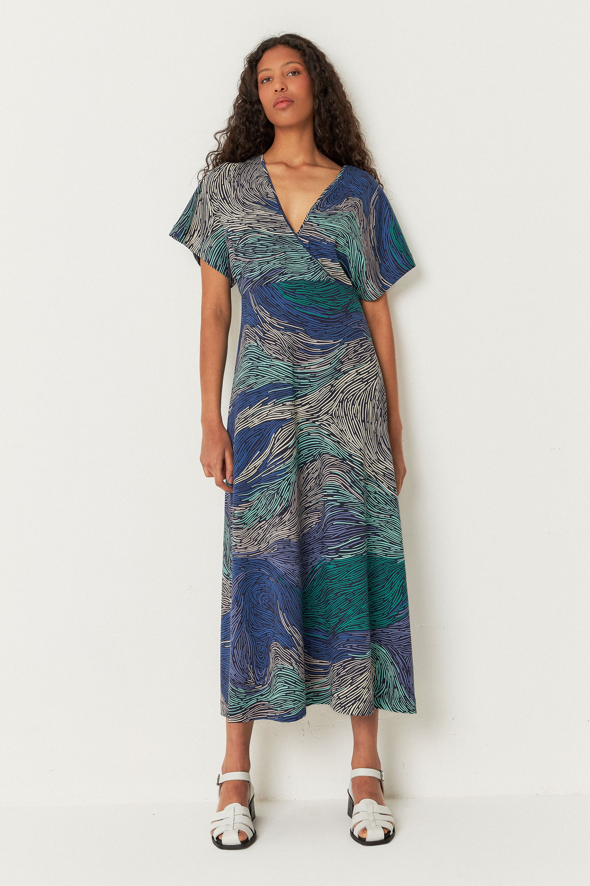 112260 - Damen vegan Kleid Leire Mehrfarbig