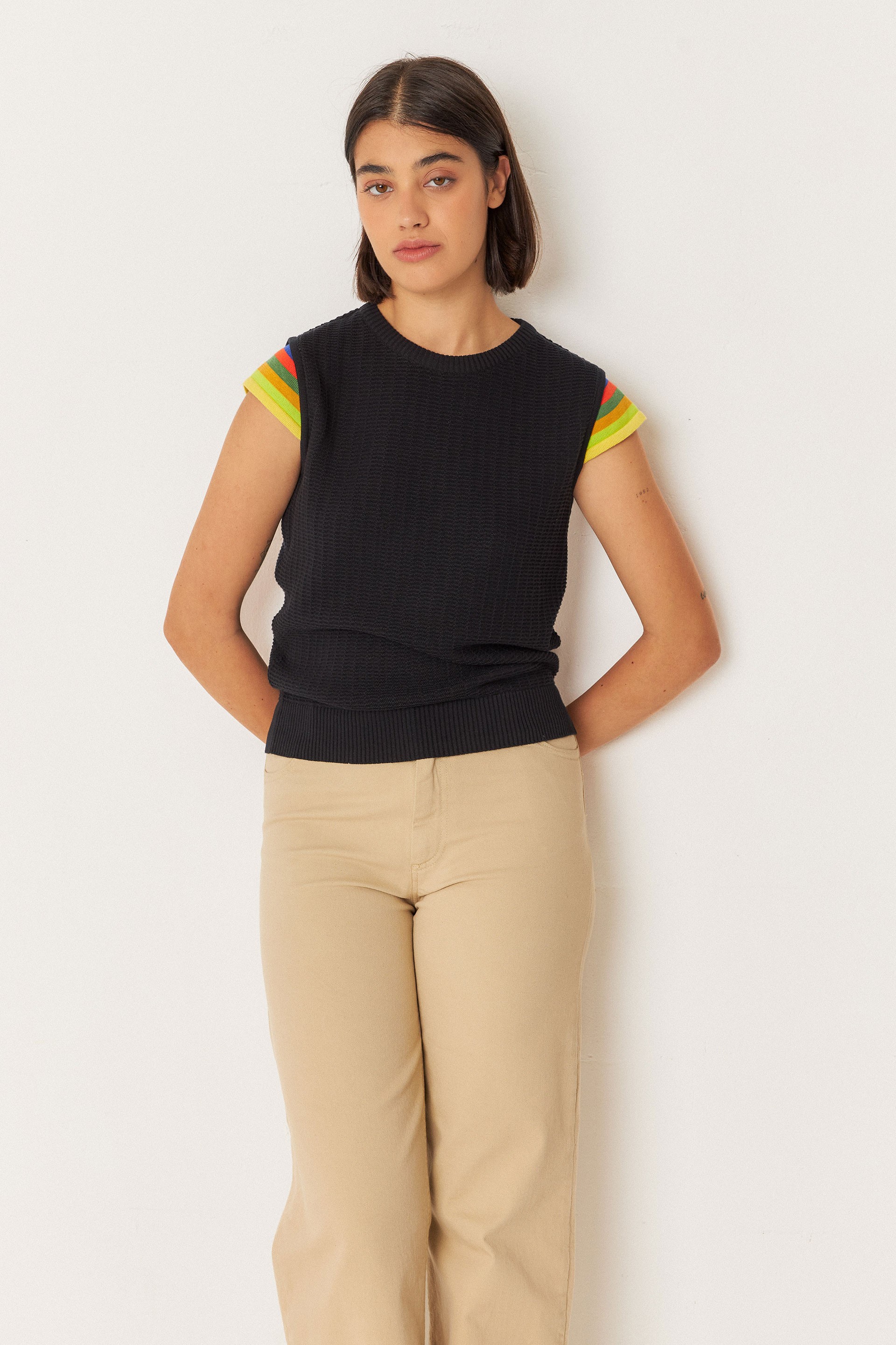 SKFK Damen vegan T-Shirt Goizargi Schwarz
