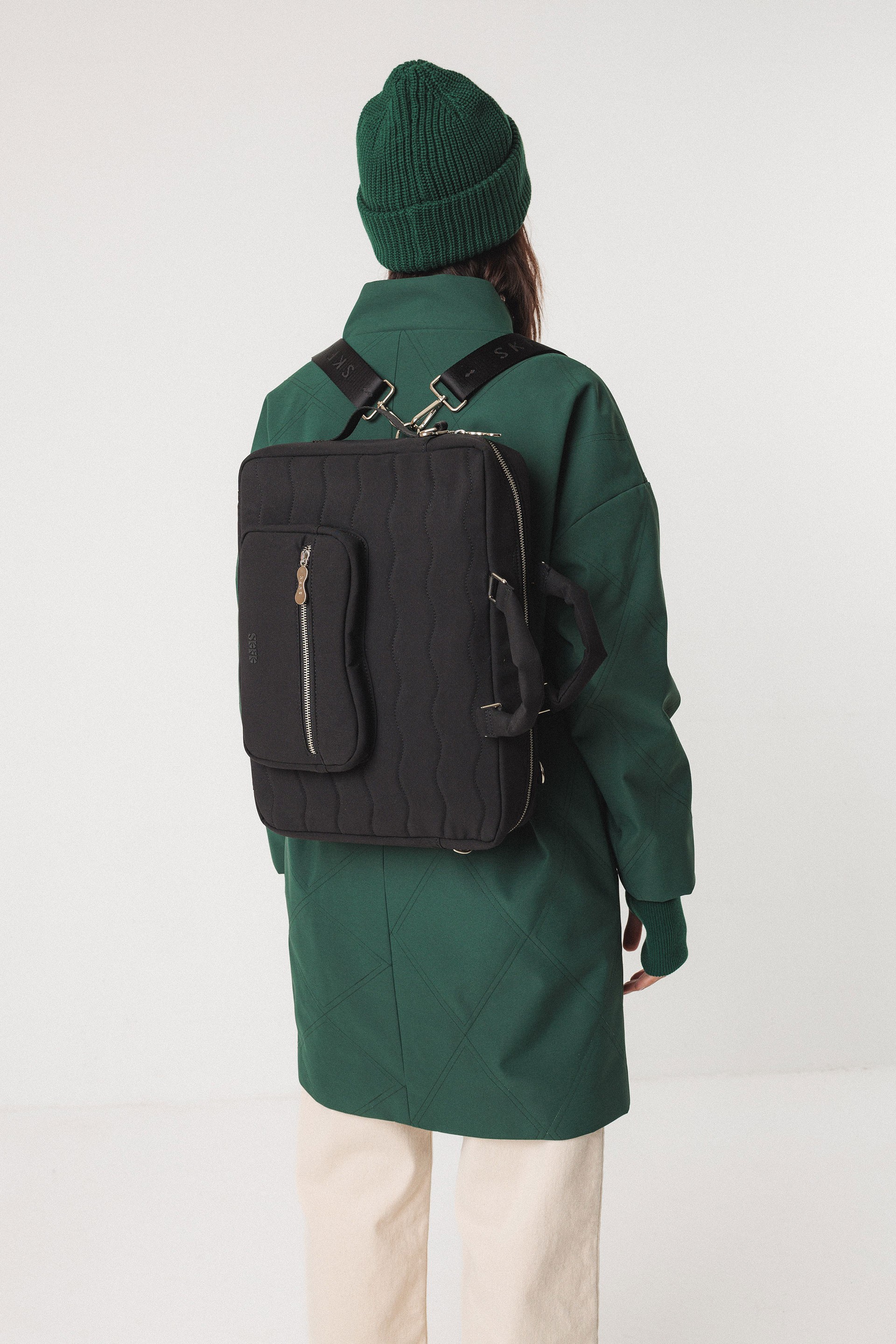 Image of SKFK dames vegan Cistella Multifunctionele Tas Zwart