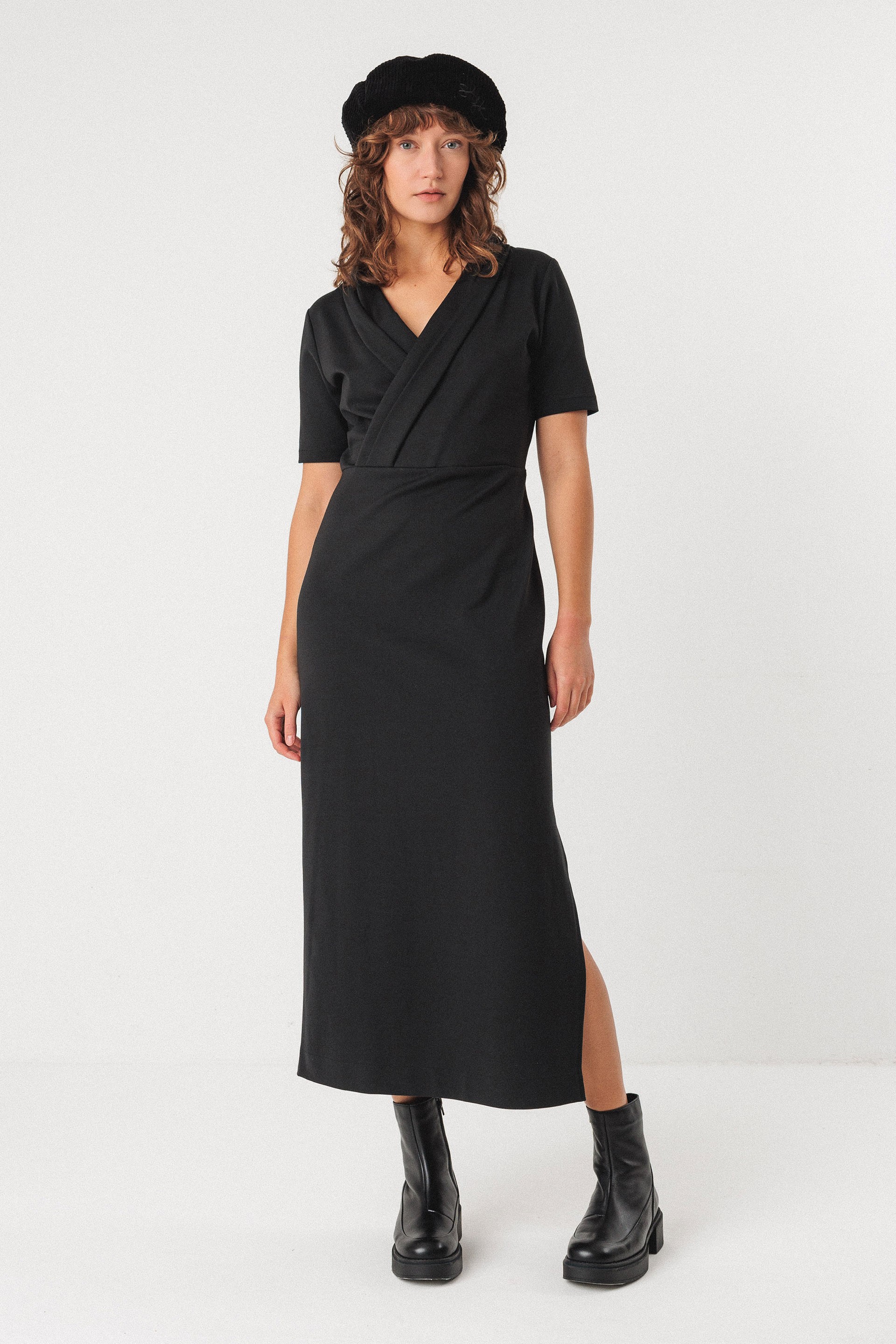 112512 - Damen vegan Kleid Mara Schwarz