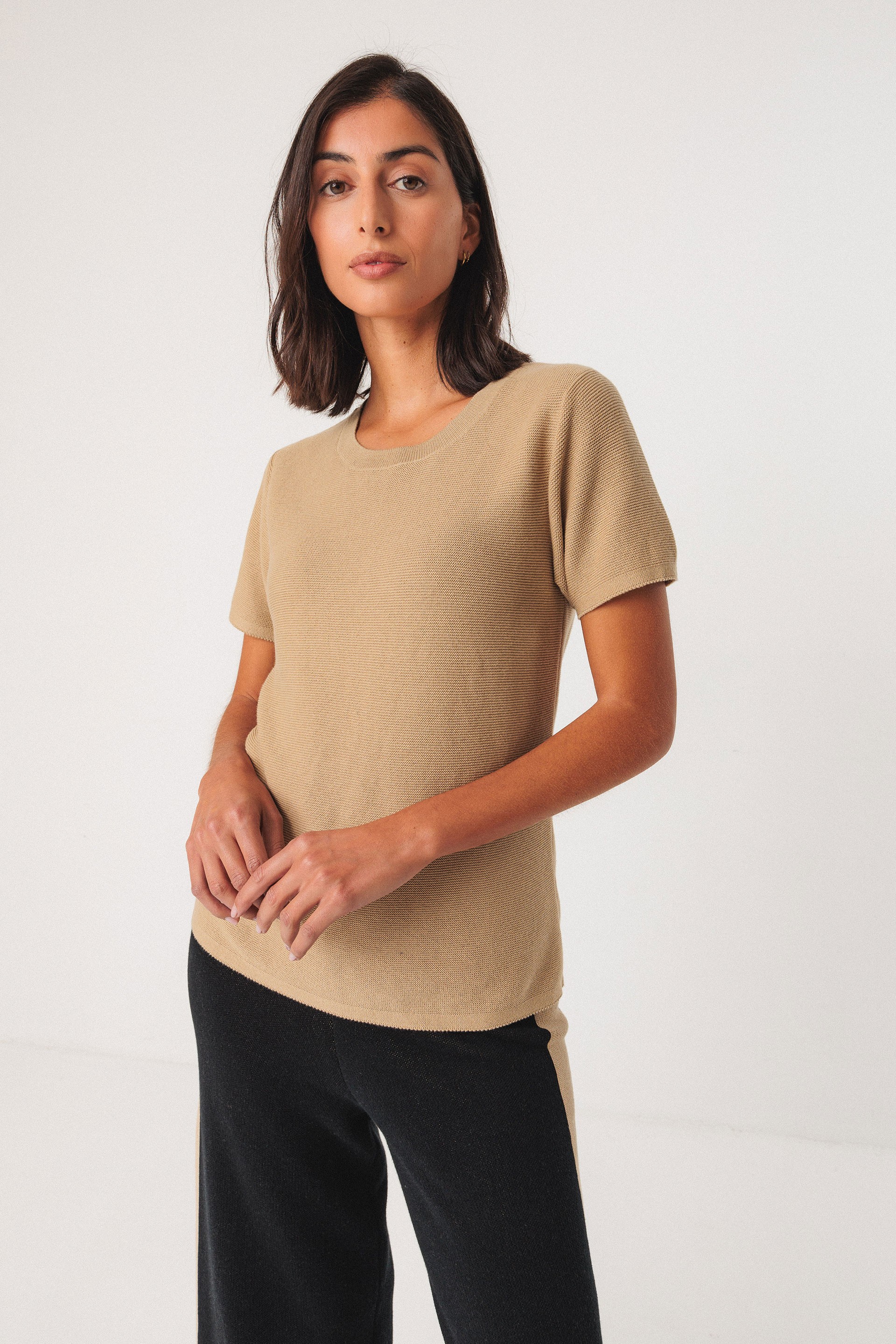 Image of SKFK dames vegan T-Shirt Bidari Beige