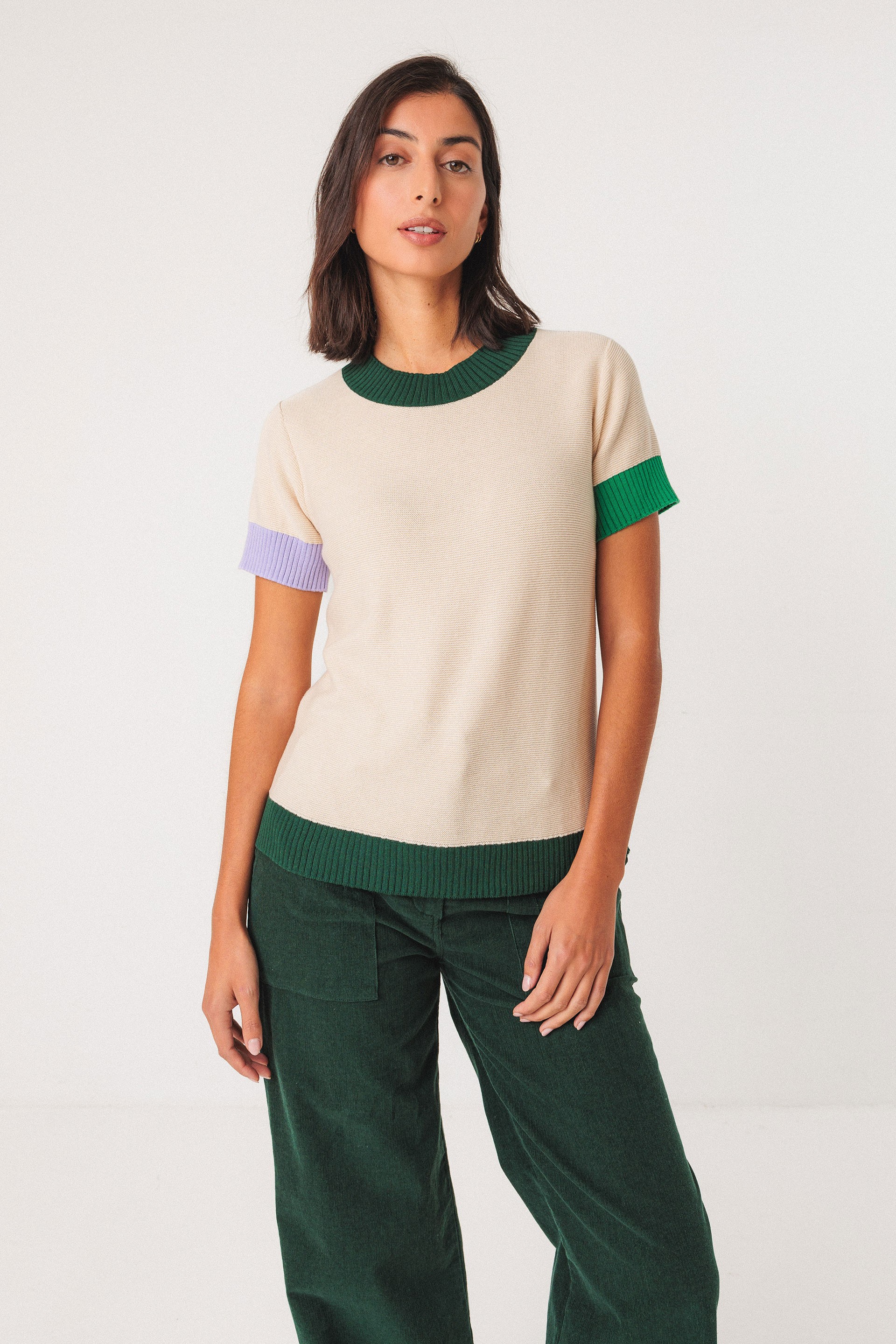 Image of SKFK dames vegan T-Shirt Arhan Beige
