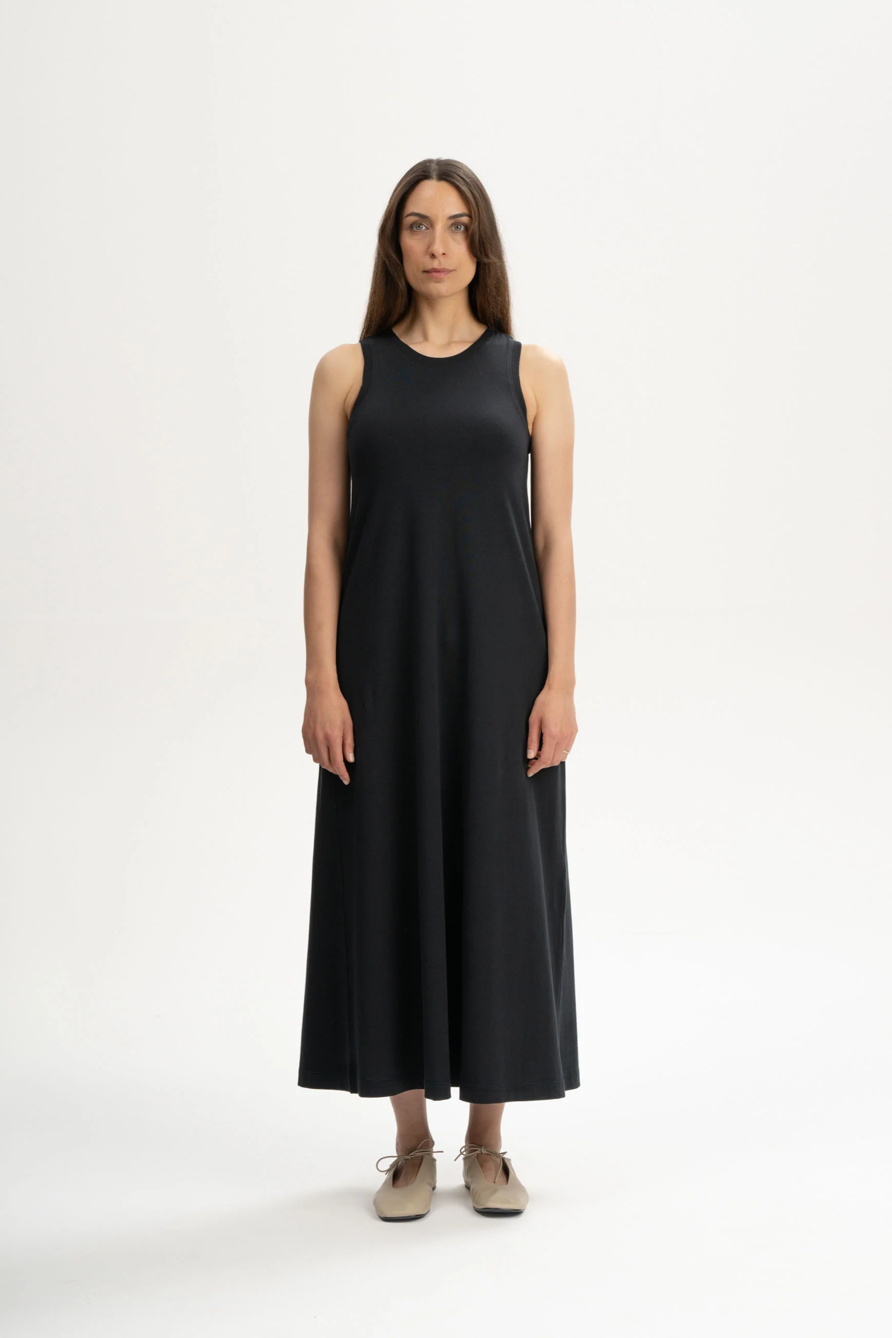 Image of MELA dames vegan Maxi-Jurk Mahika Zwart