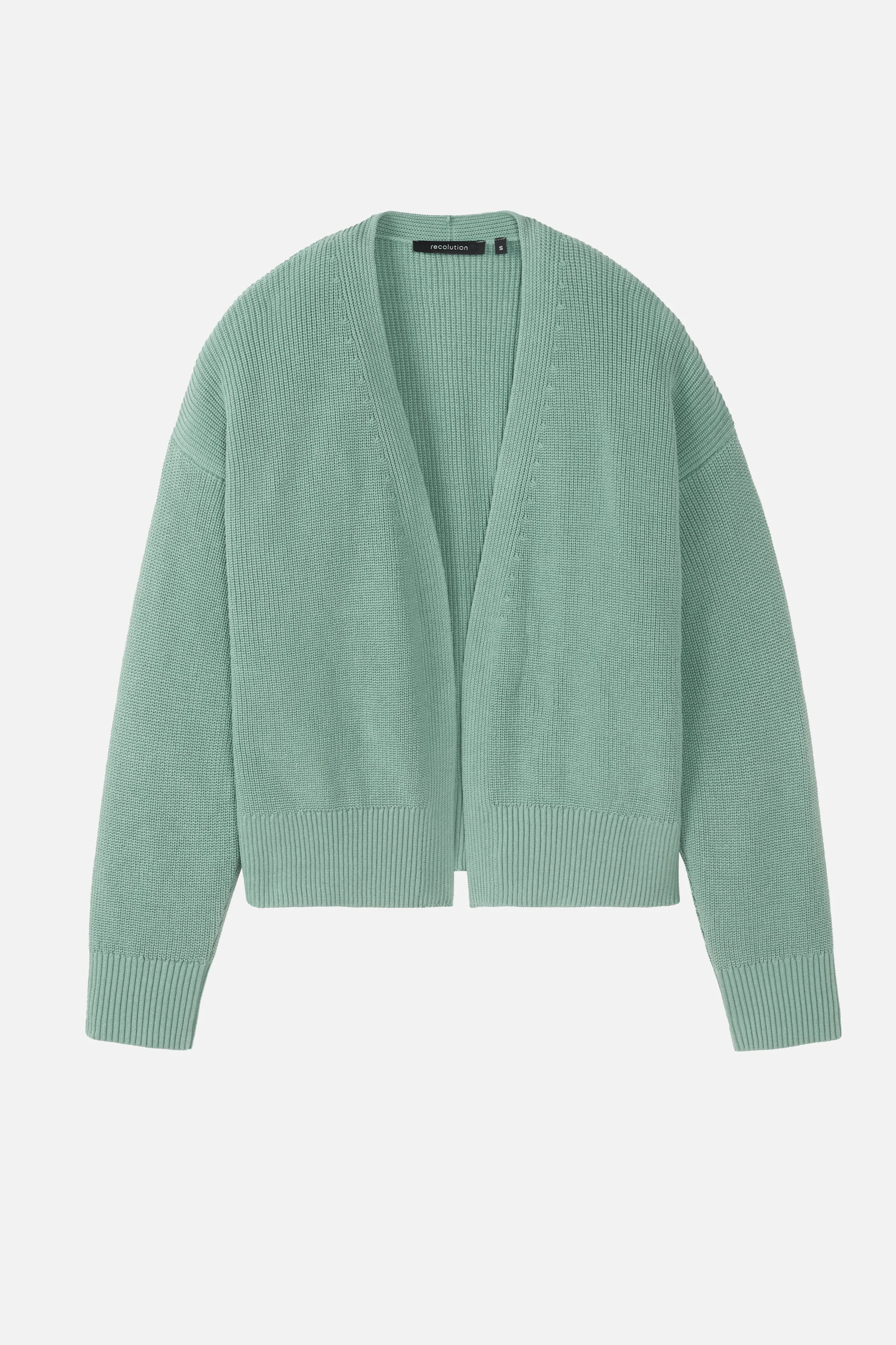 Image of Recolution dames vegan Cardigan Moringa Saliegroen
