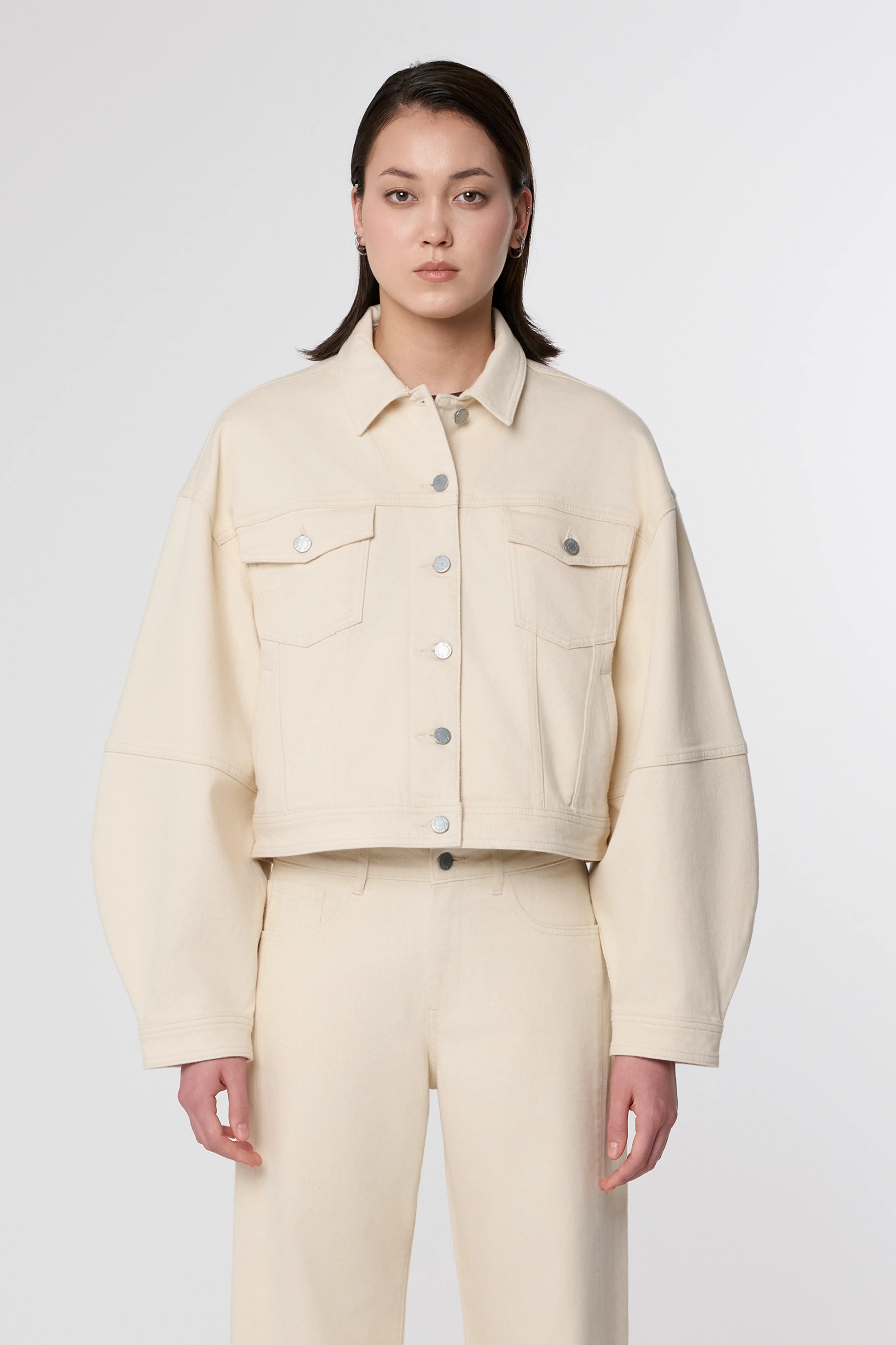 Image of Dawn dames vegan Spijkerjas Annik Icon Ecru