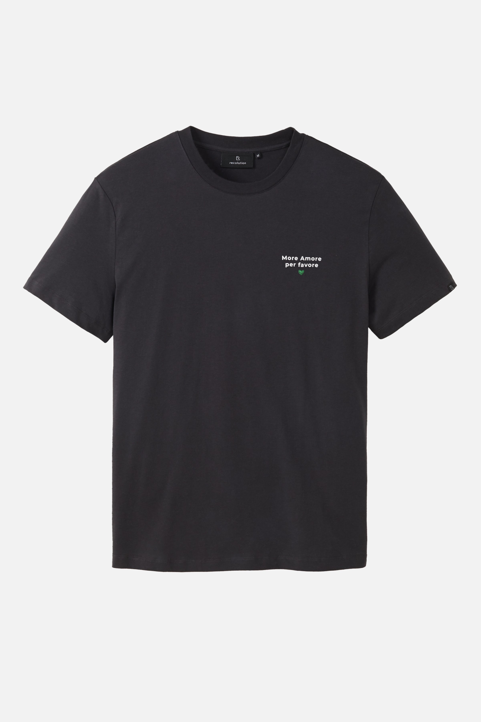 Recolution men vegan T-Shirt Agave More Amore Black
