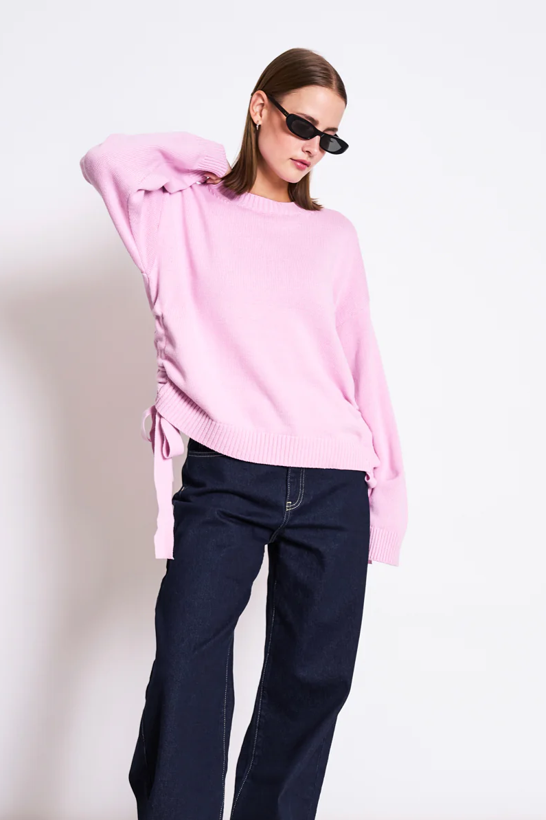 Image of JAN 'N JUNE dames vegan Trui Caper Licht Orchidee Roze