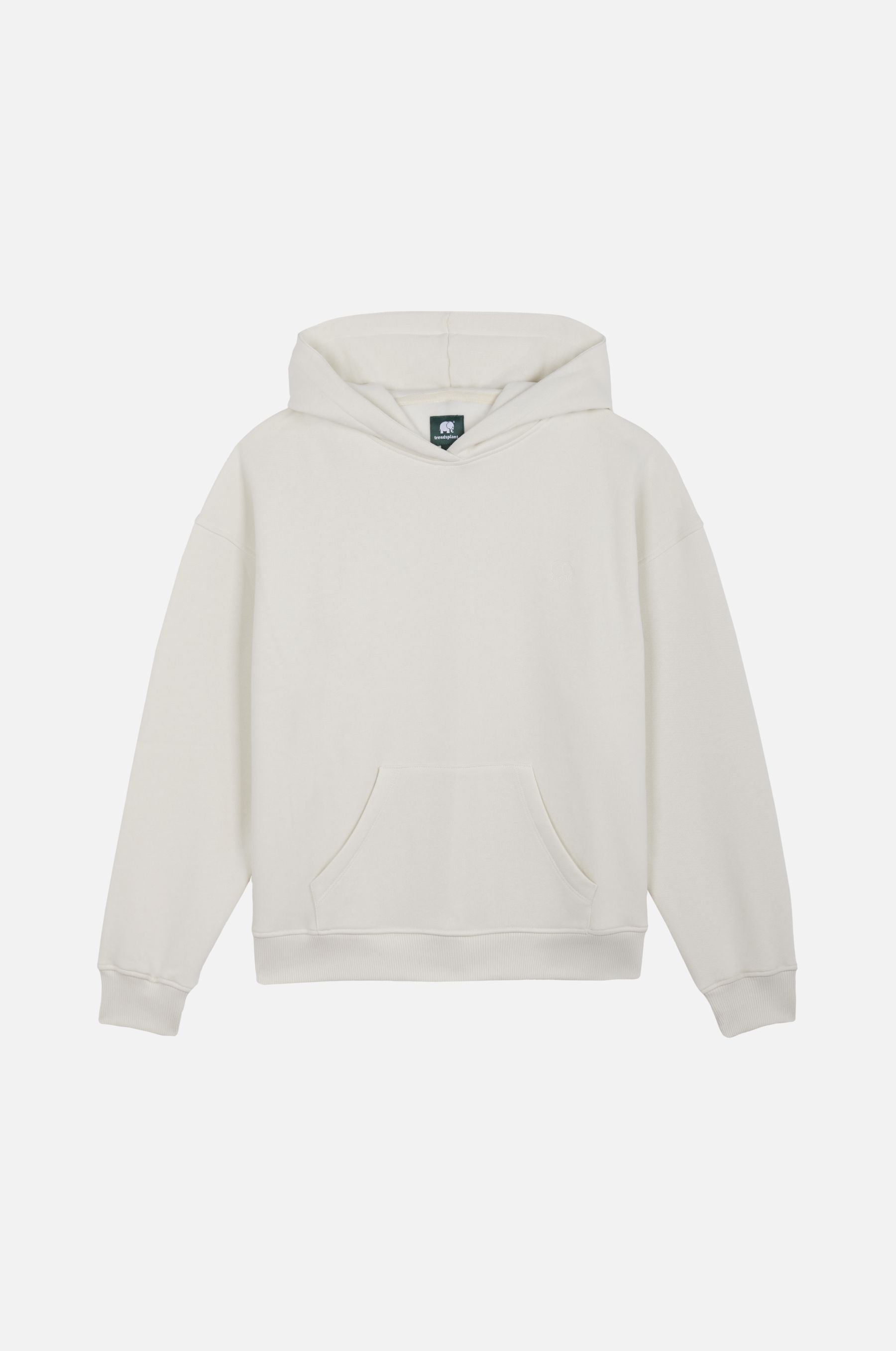 Image of Trendsplant dames vegan Hoodie Voor Dames: Essential Sea Glass, Wit