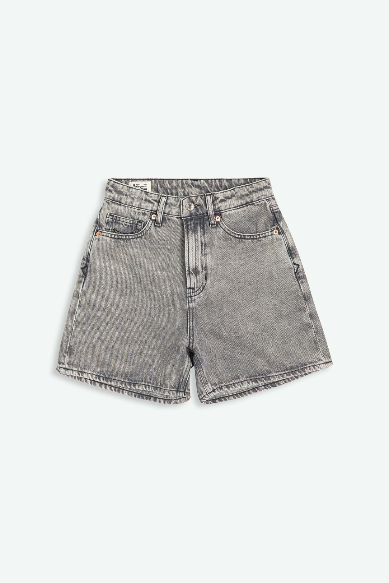 Image of Kings of Indigo dames vegan Shorts Liora Well Grey Mid Marble