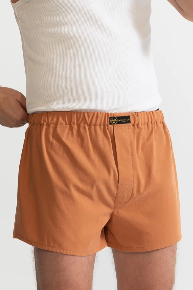 De IONESCU men vegan Boxer Shorts Camel Brown