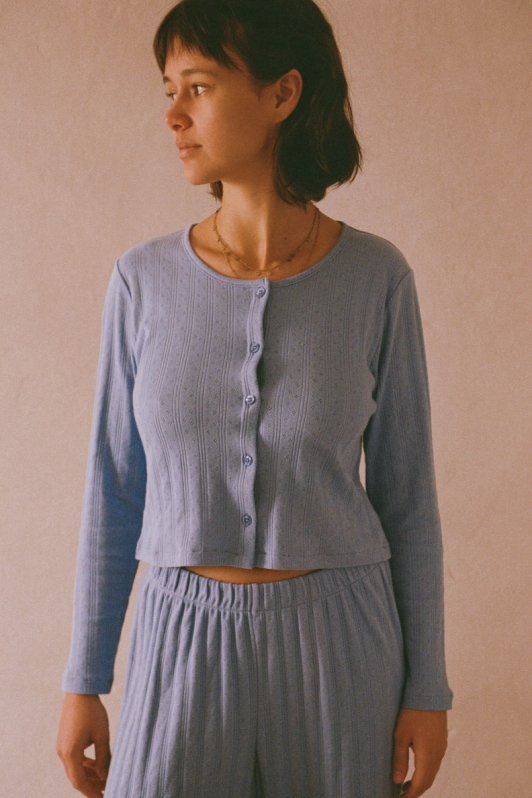 Image of NÃ©nÃ©s dames vegan Top Maud Blue