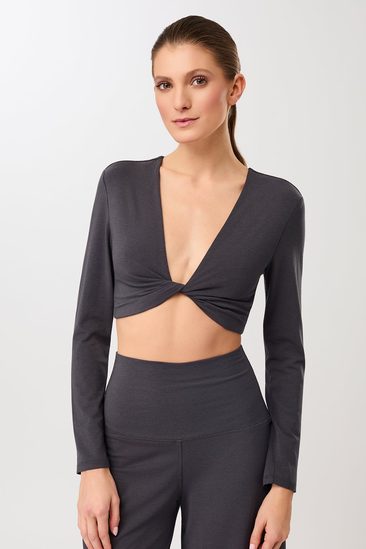 Image of MANDALA dames vegan Top Support Longsleeve Onyx