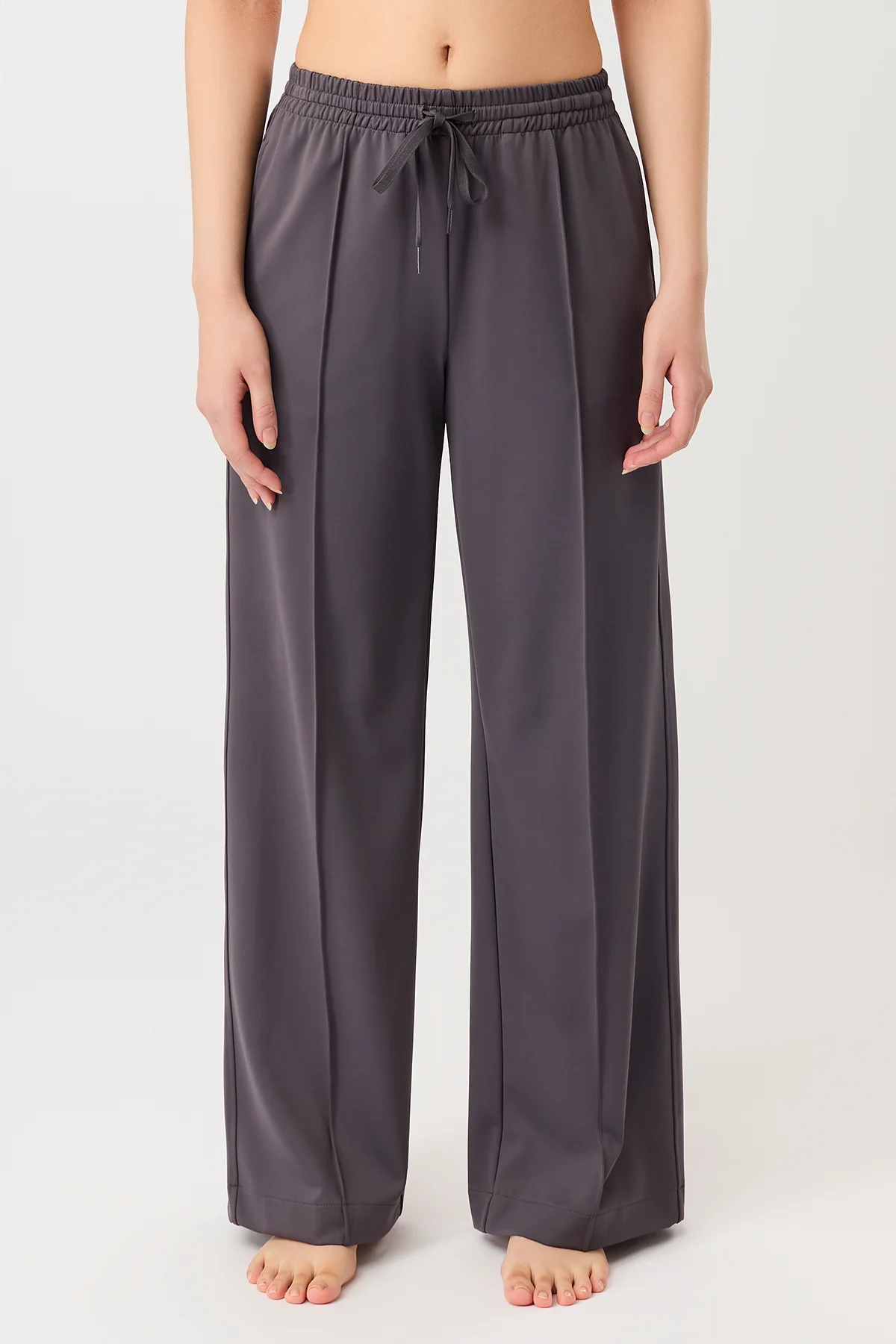 MANDALA Damen vegan Hose Track Onyx Grau