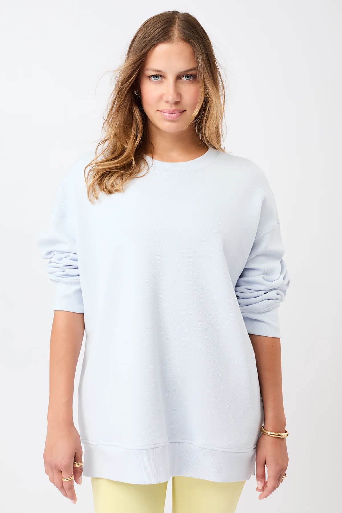 Image of MANDALA dames vegan Sweatshirt/Sweatshirt Babyblauw