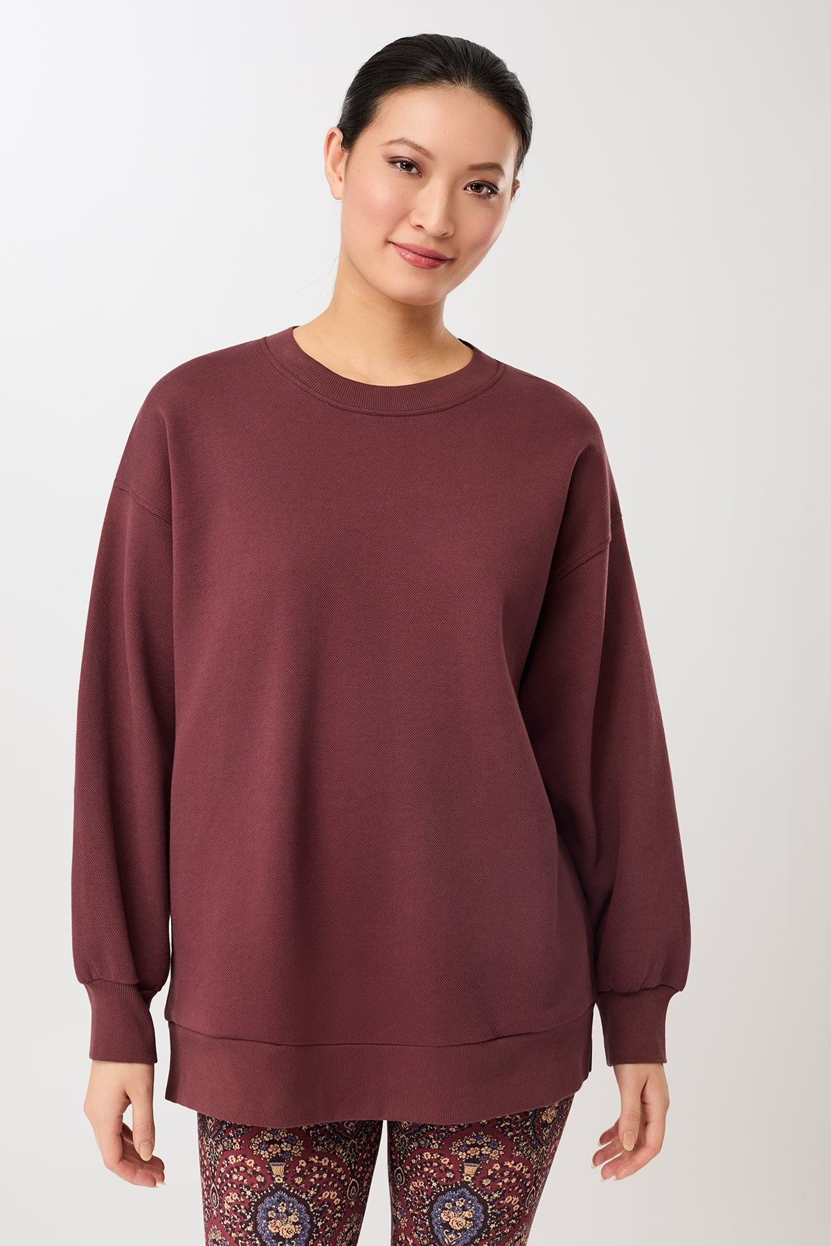 Image of MANDALA dames vegan Sweatshirt Sweattie Rosewood
