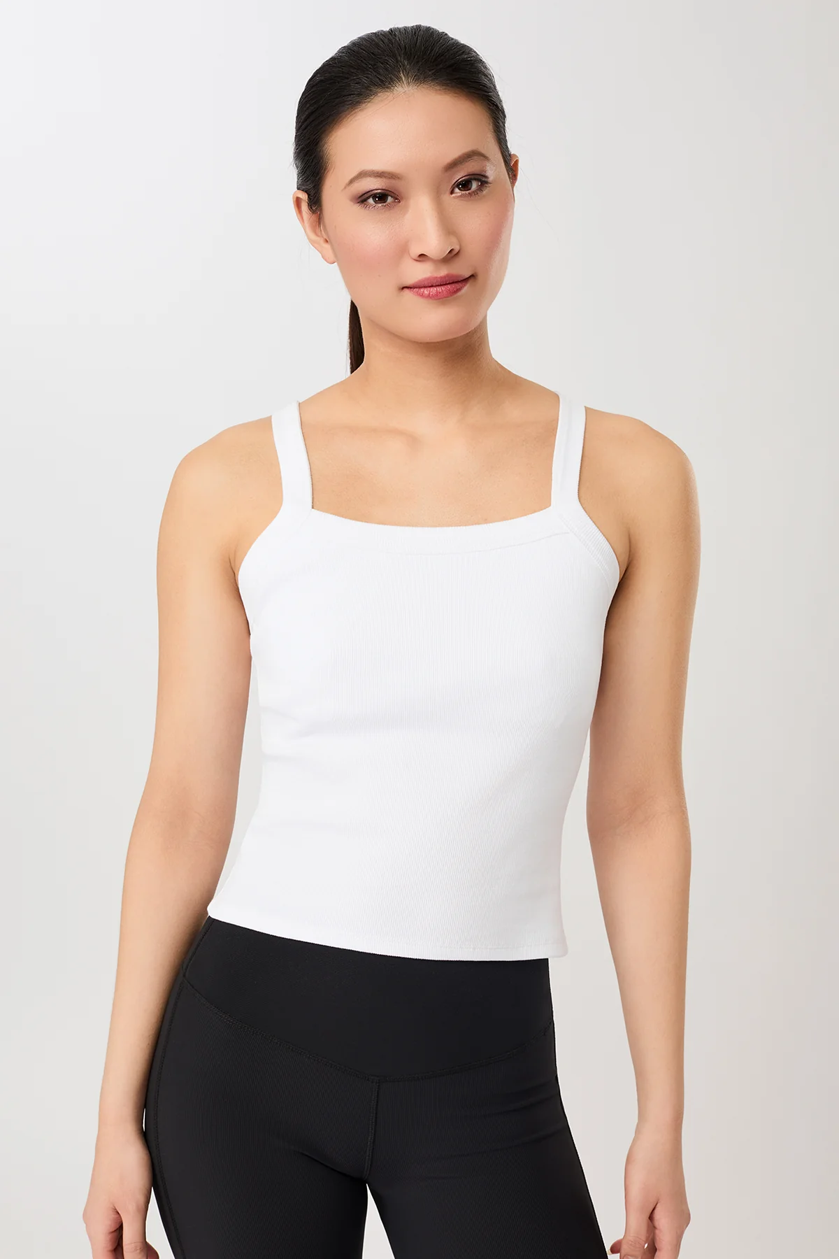 113670 - MANDALA Damen vegan Top Sleek WeiÃŸ
