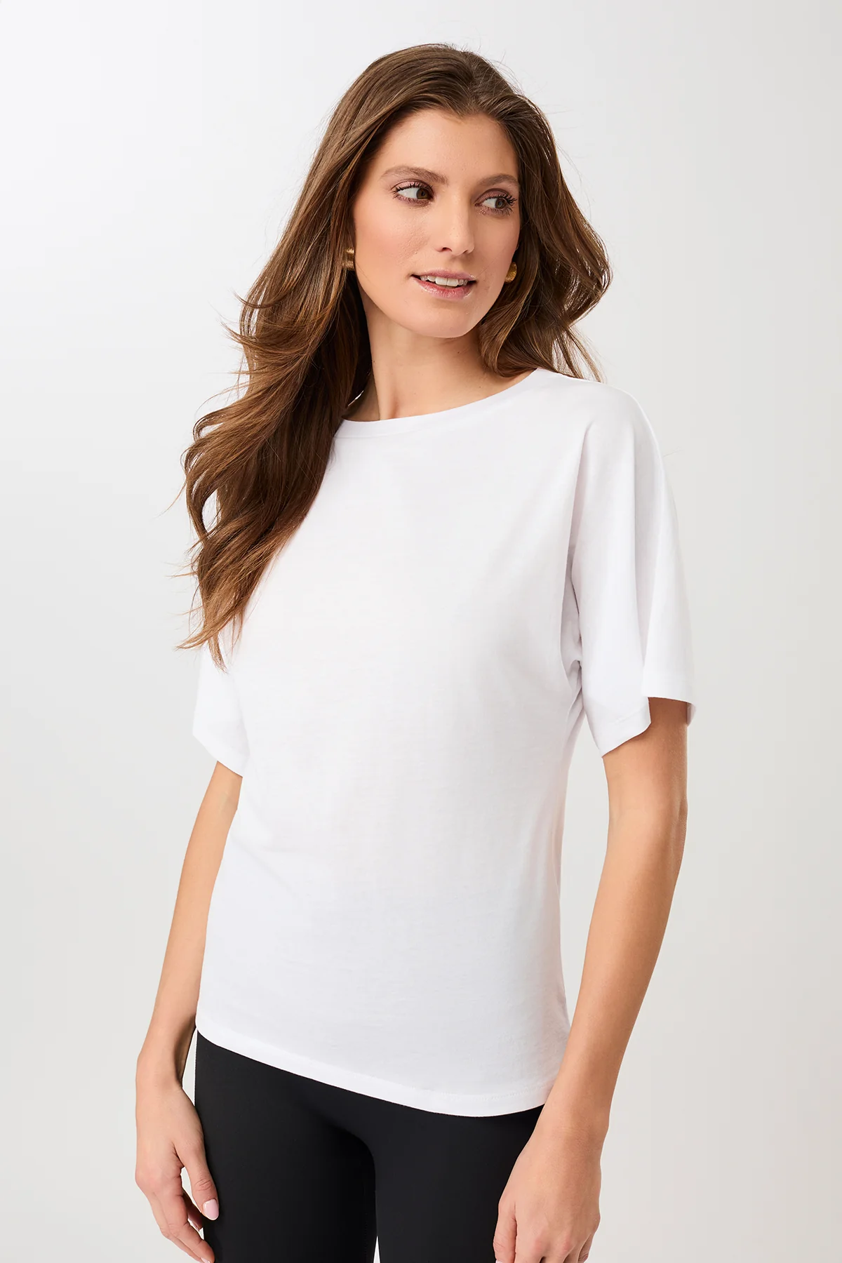 MANDALA Damen vegan T-Shirt Schmetterling Weiß