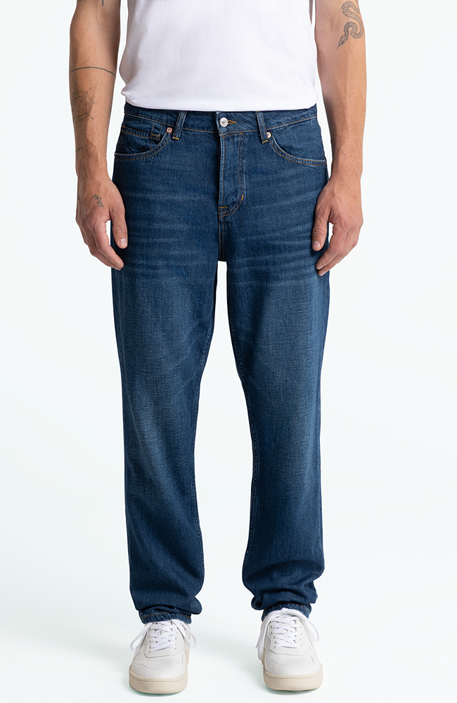 Image of Kings of Indigo mannen vegan Jeans Sushan Hopcete Electric Donkerblauw