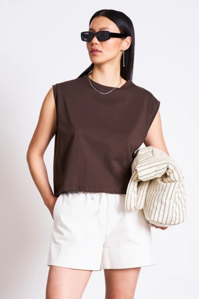 Image of JAN 'N JUNE dames vegan T-Shirt Ovar Modderbuin