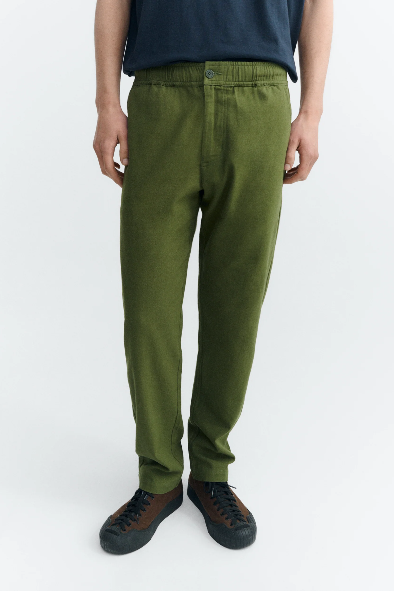 Image of Thinking MU mannen vegan Rechte Broek Voor Op Reis, Lichtgroen