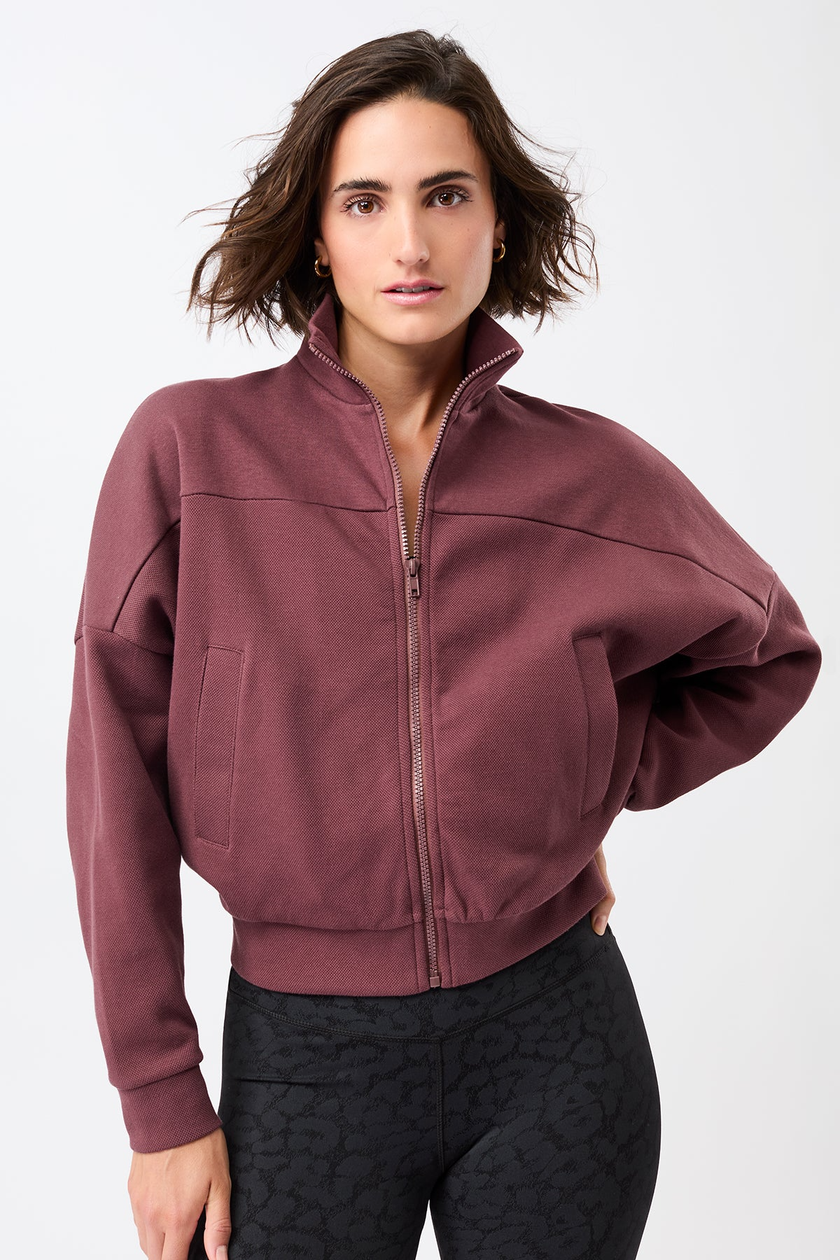 Image of MANDALA dames vegan Jas Blouson Rosewood