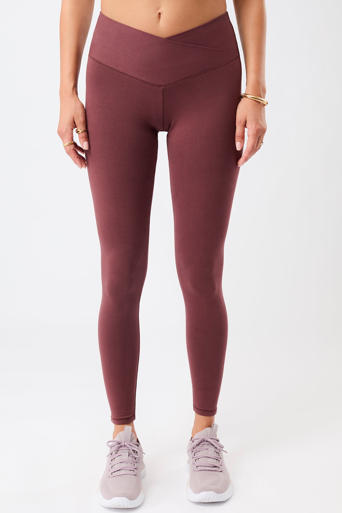 MANDALA Damen vegan Leggings Wrap Rosewood