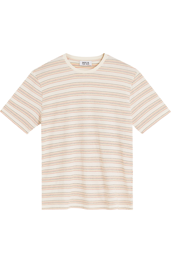 Image of Bask in the Sun mannen vegan T-Shirt Fabian Clay Gestreept