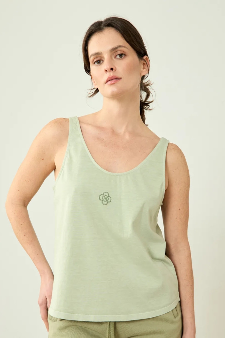 Clotsy Damen vegan Tank Top Grün