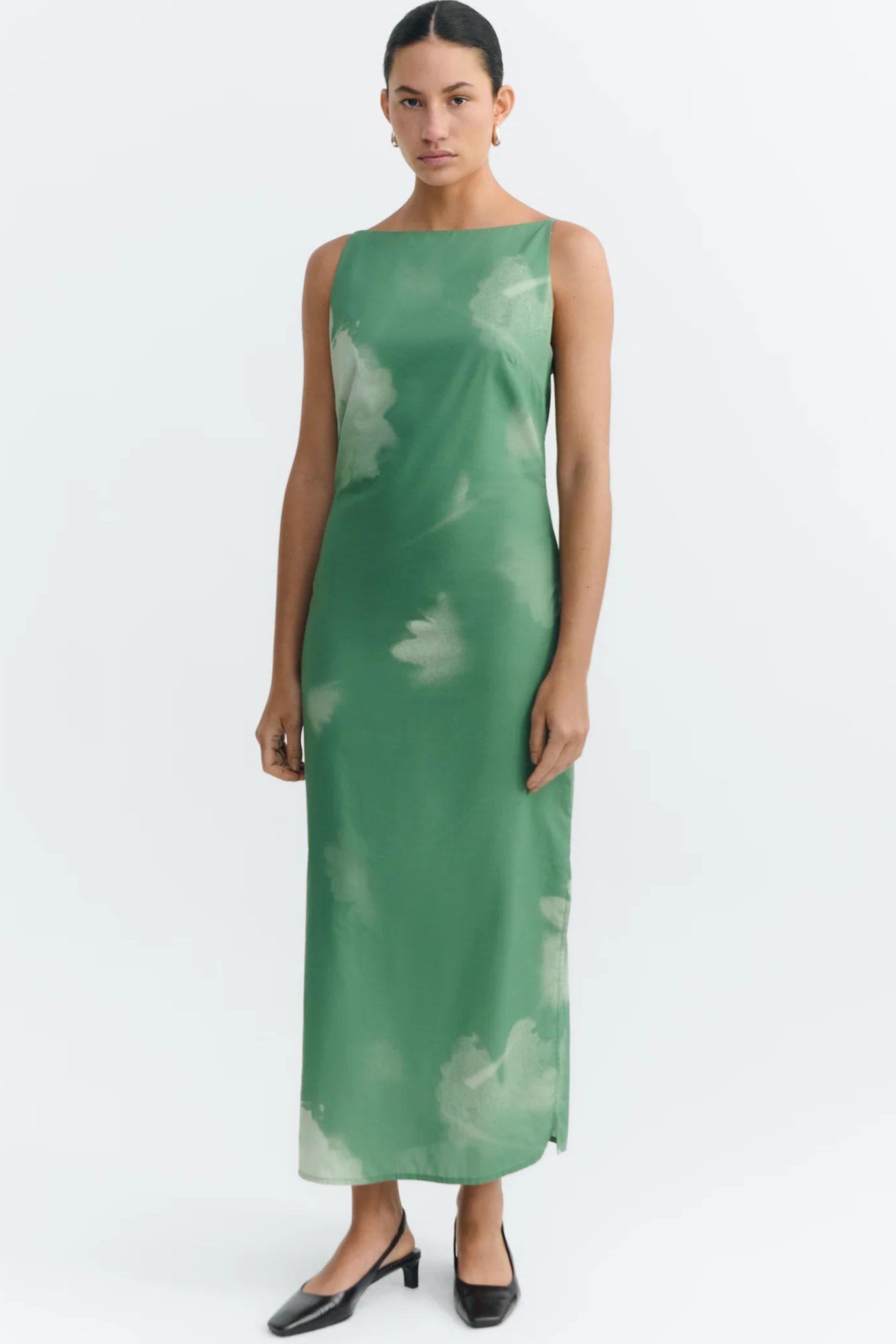 Image of Thinking MU dames vegan Jurk Sunniva Tipia Lang Groen